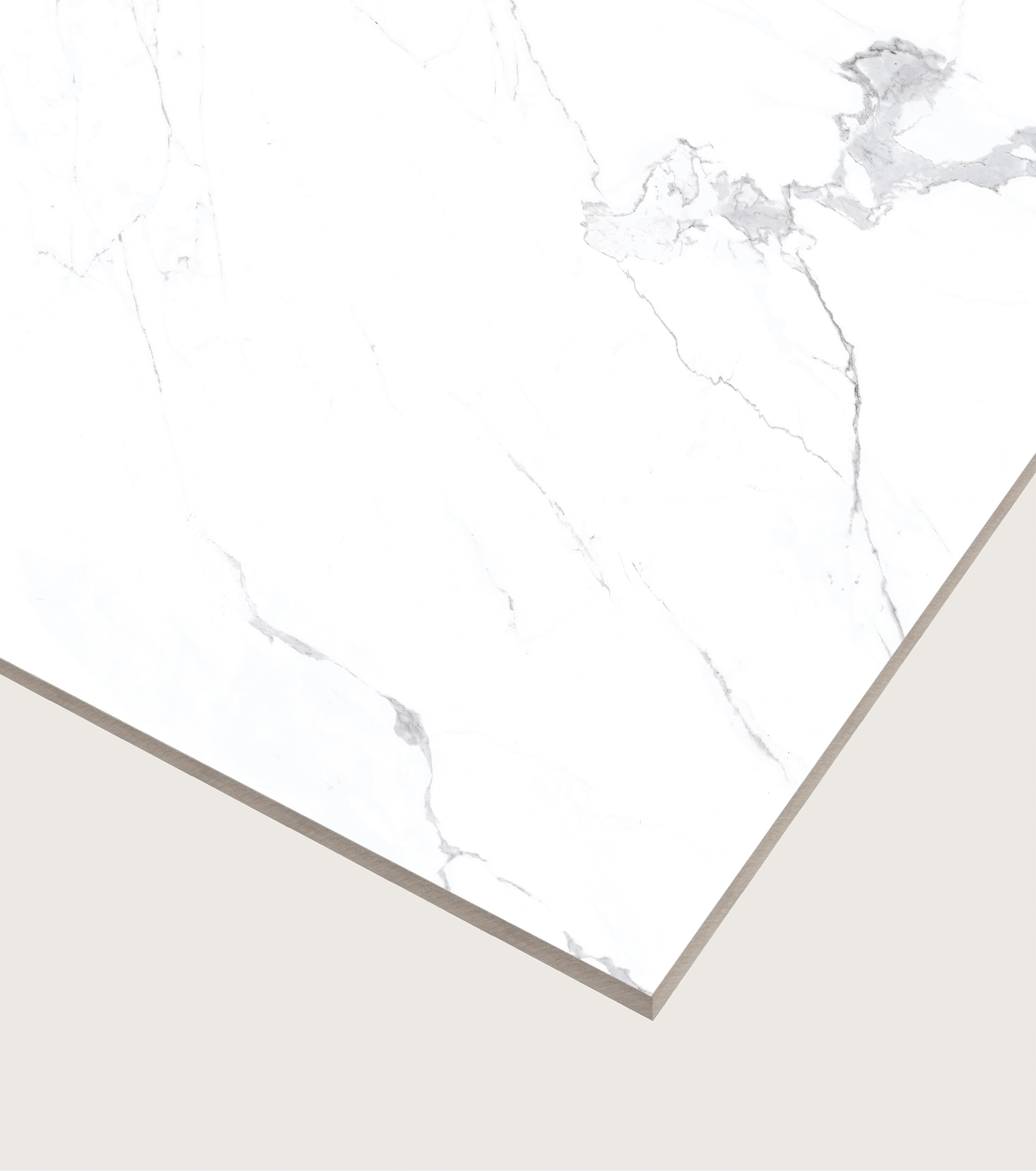 Carrelage sol effet marbre blanc Rimini brillant l.120 x L.120 cm - 7