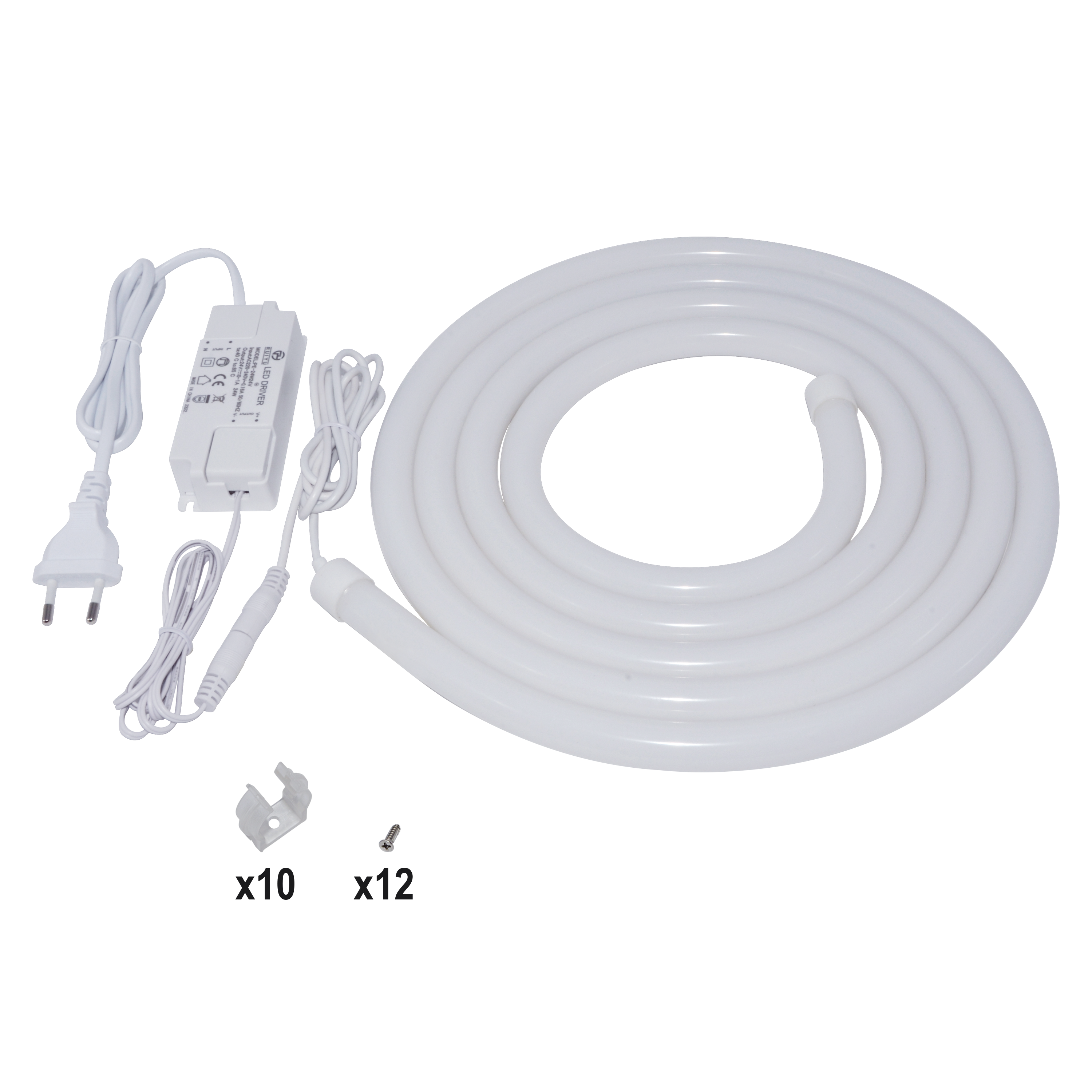 Kit tira LED 220-240V SMD 2835 INSPIRE IP20 apto para zonas secas 1260 lm luz blanco neutro 4000K 3 metros - 3