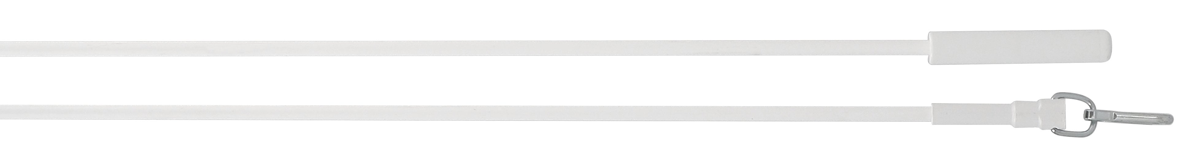 Tirador variila para riel de cortina inspire 100 cm acero blanco