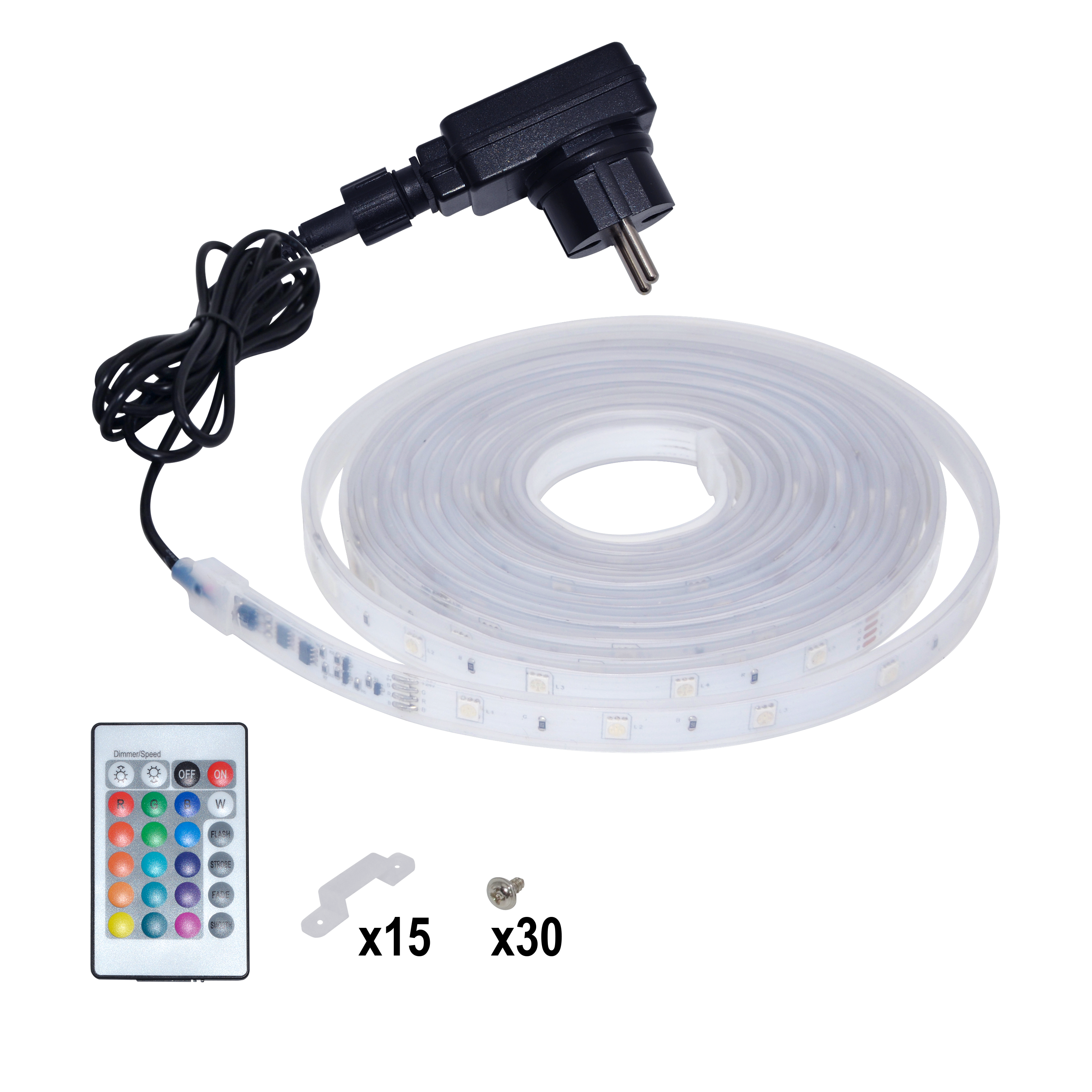 Kit ruban LED L.5 m, RGB changement de couleurs, IP44 - 2