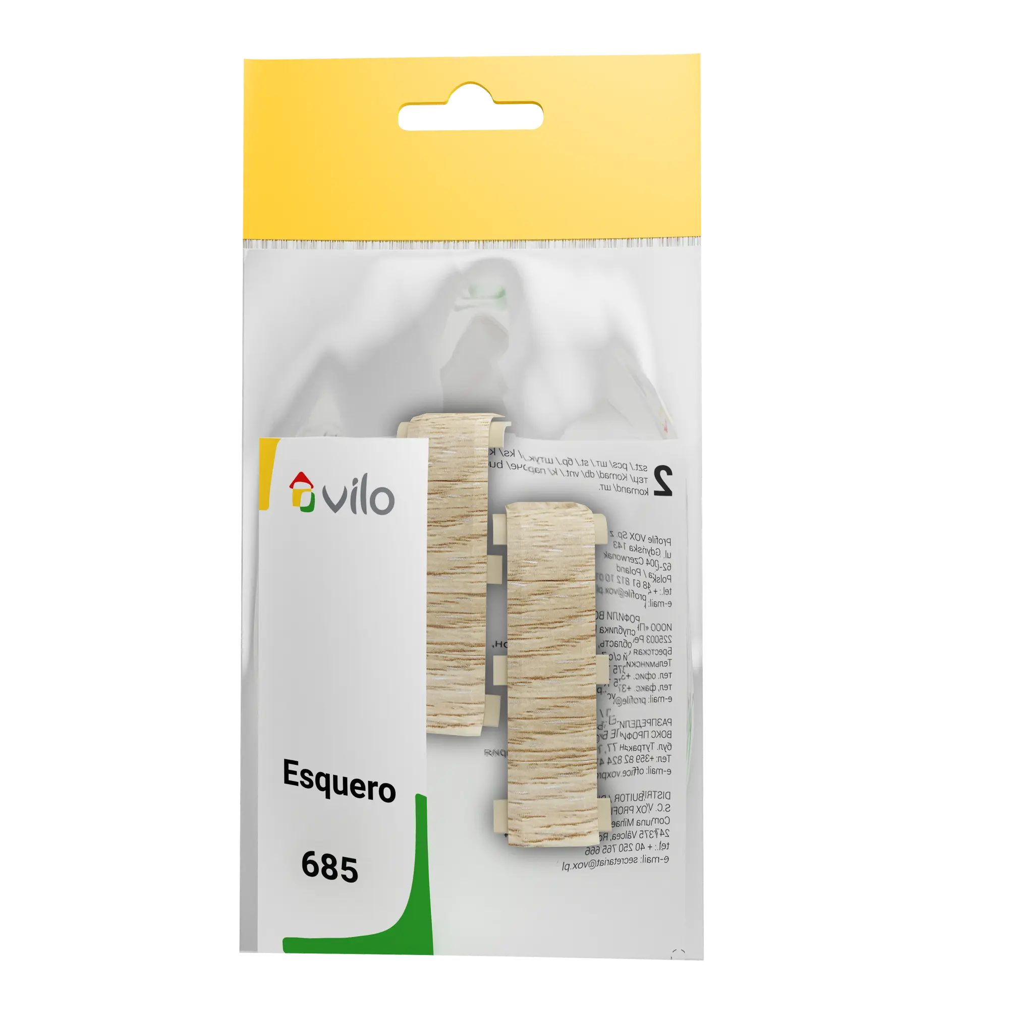 Łącznik do listwy przypodłogowej PCV 685 Esquero Vilo Dąb Kaukaski - 2