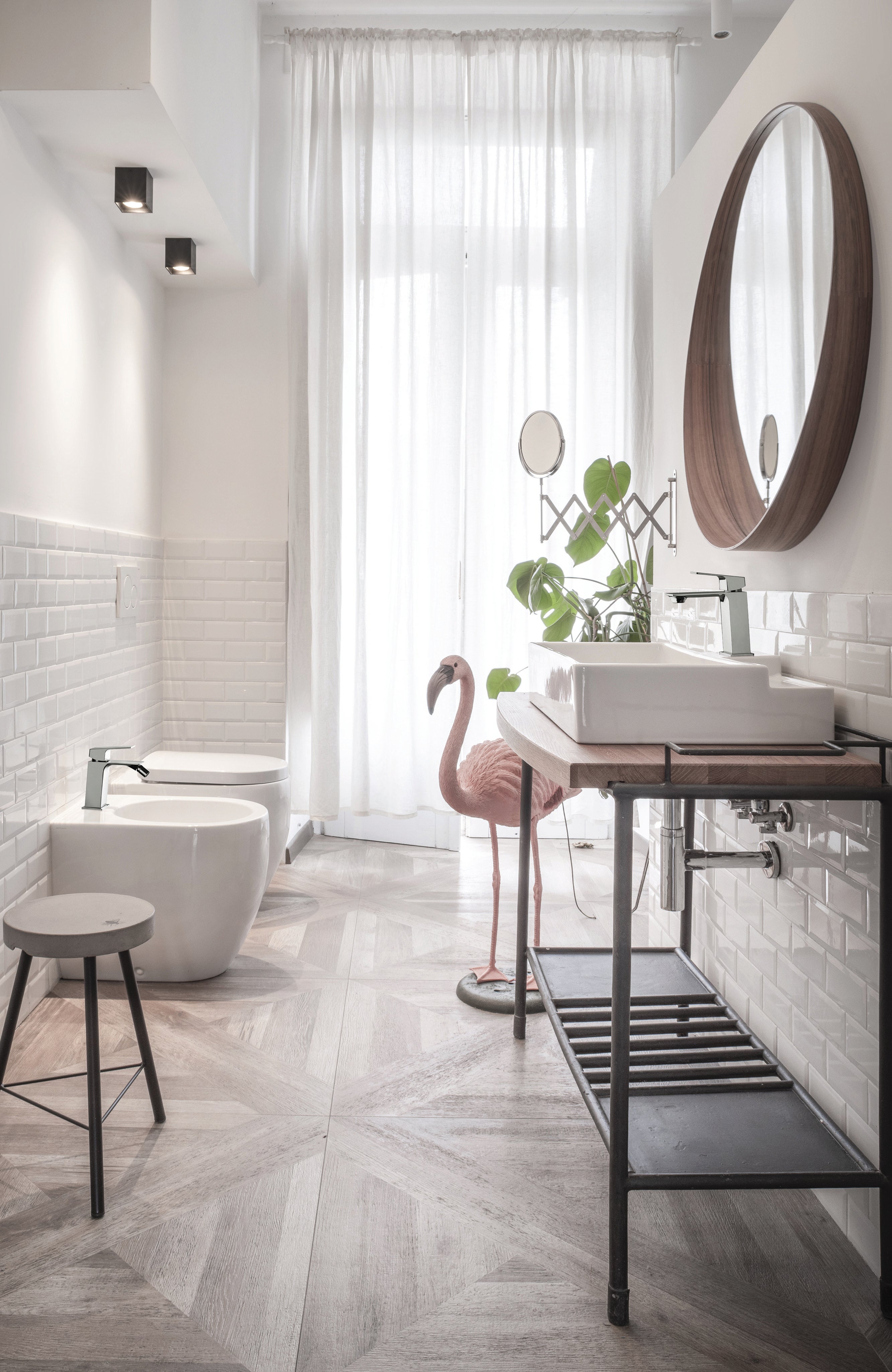 Rubinetto per lavabo a canna bassa getto aerato Flat cromato lucido MAMOLI - 2