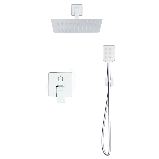 Colonne de douche encastrée, Studio, Chrome