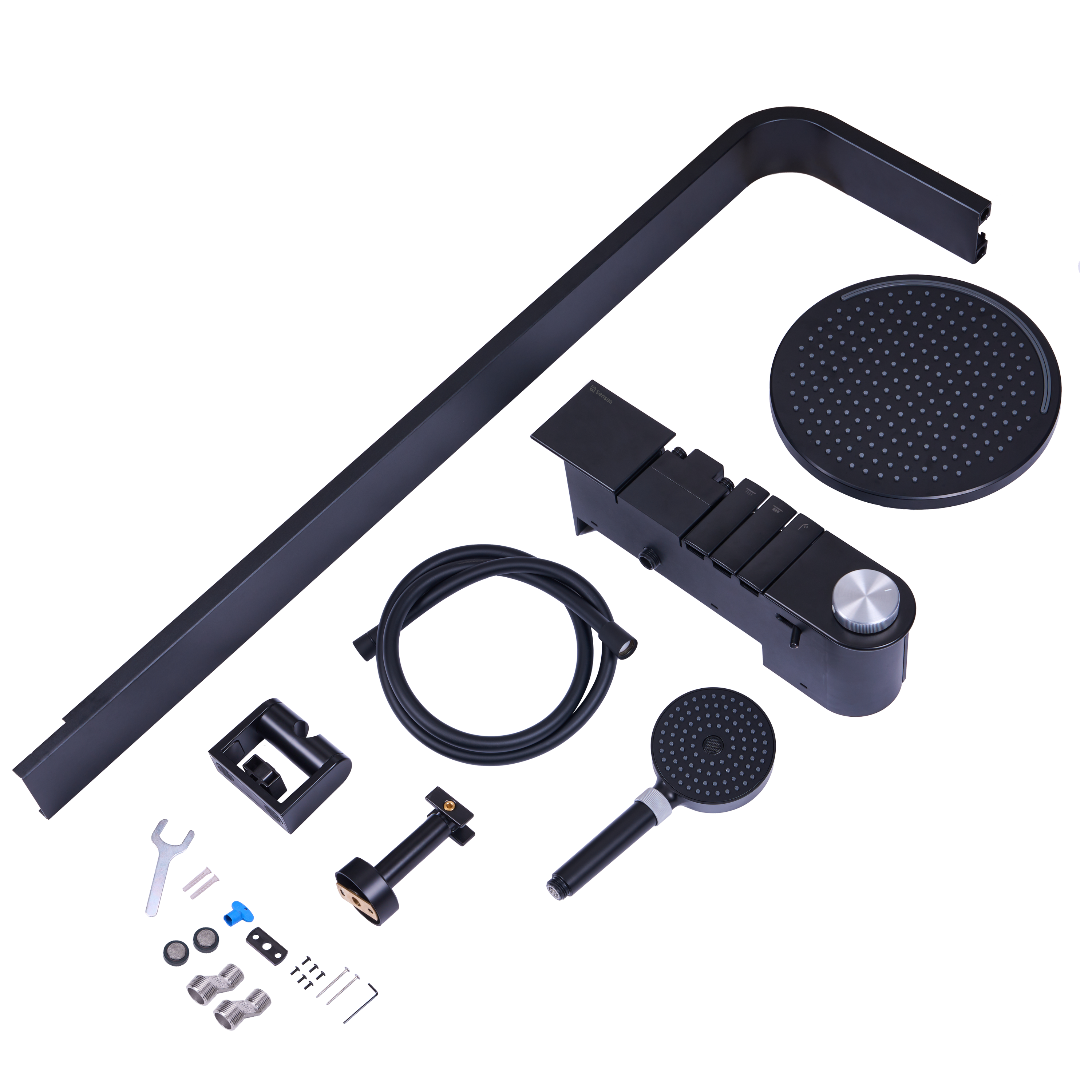 Colonne de douche mécanique, SENSEA Neo , Noir - 9