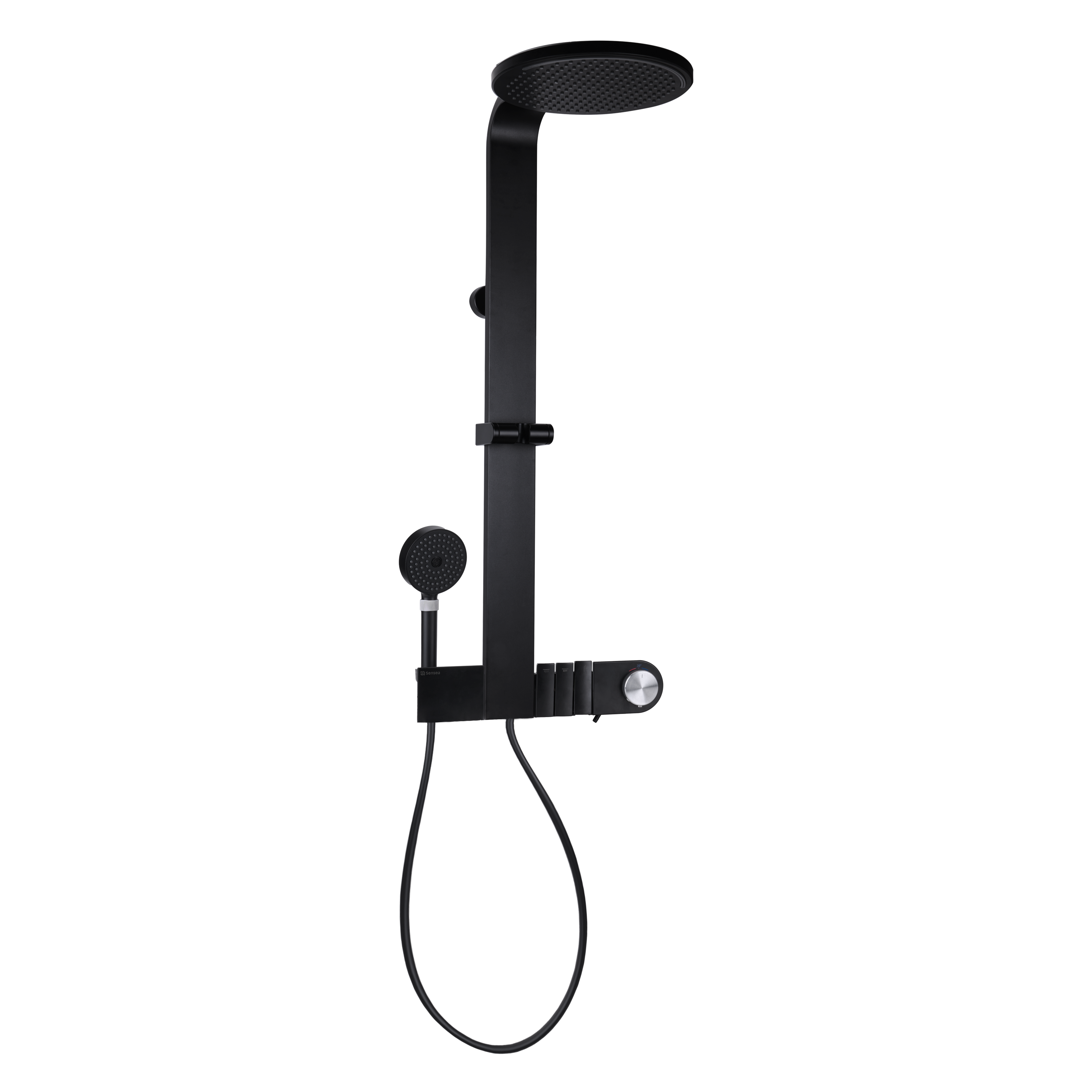 Conjunto de duche termostático 29 cm preto Sensea Neo - 14