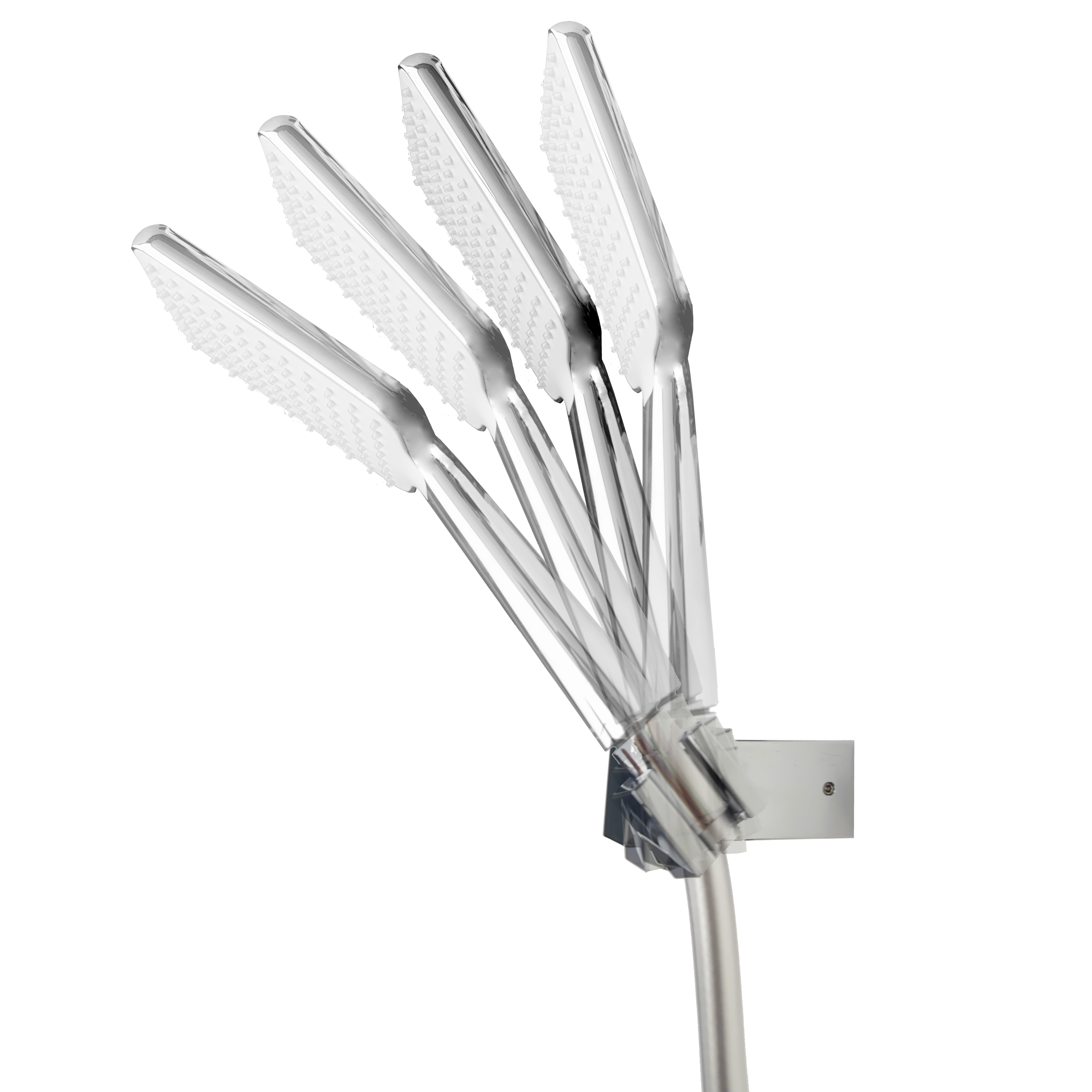 Alcachofa de ducha + flexo + soporte SENSEA  cromado con 1 función - 4