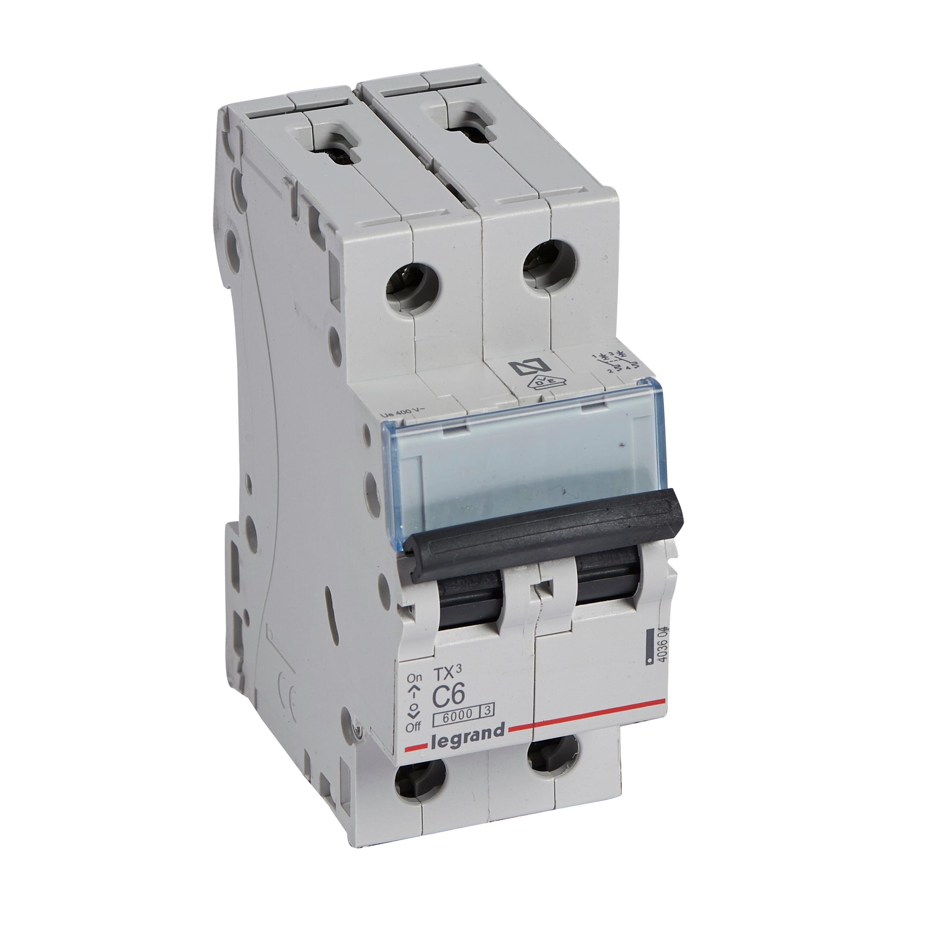 Interruptor magnetotérmico legrand 6a 2p 6ka c