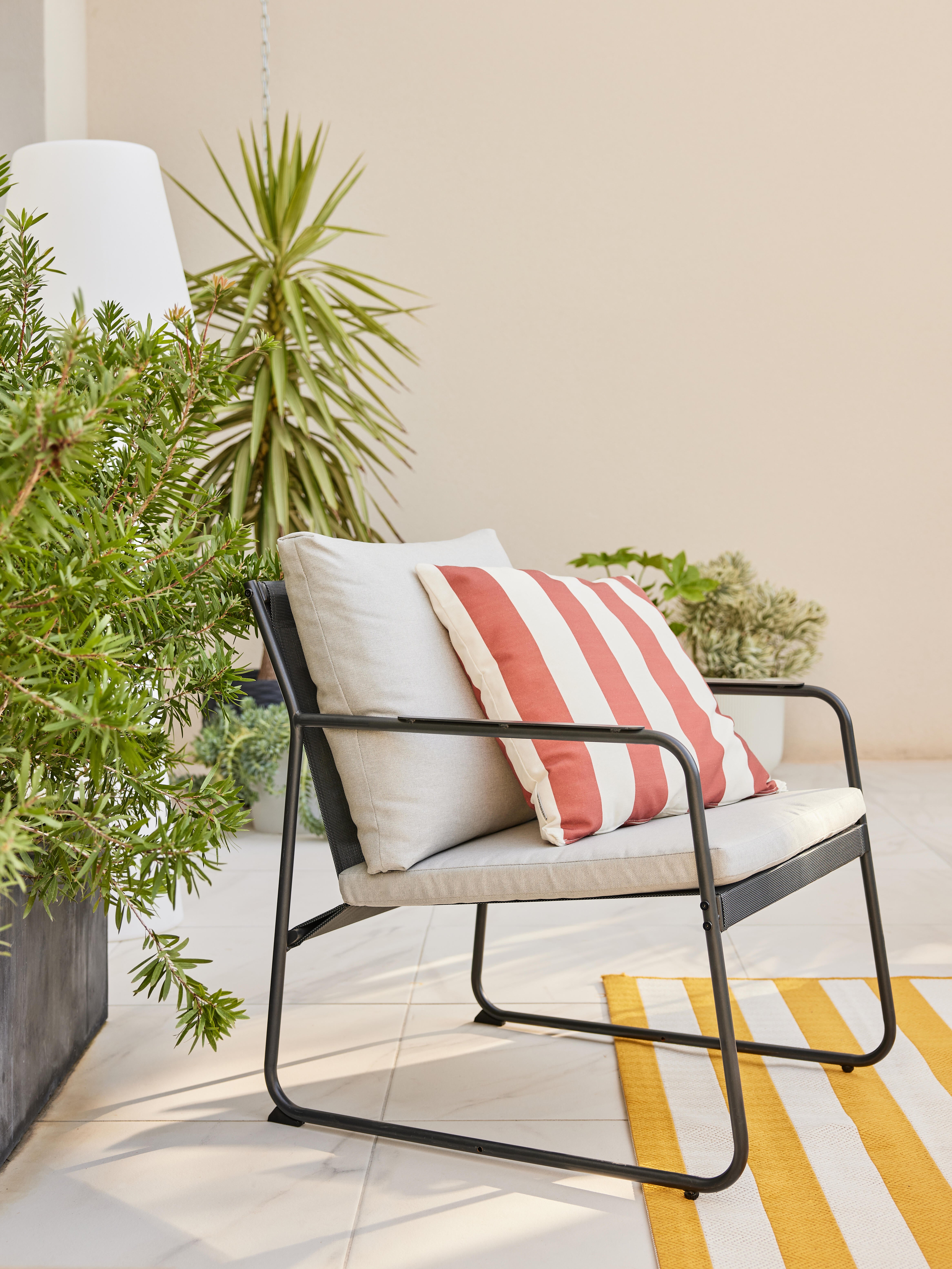Conjunto jardim relax sofás e mesa alumínio cinzento escuro Onyx Naterial - 12