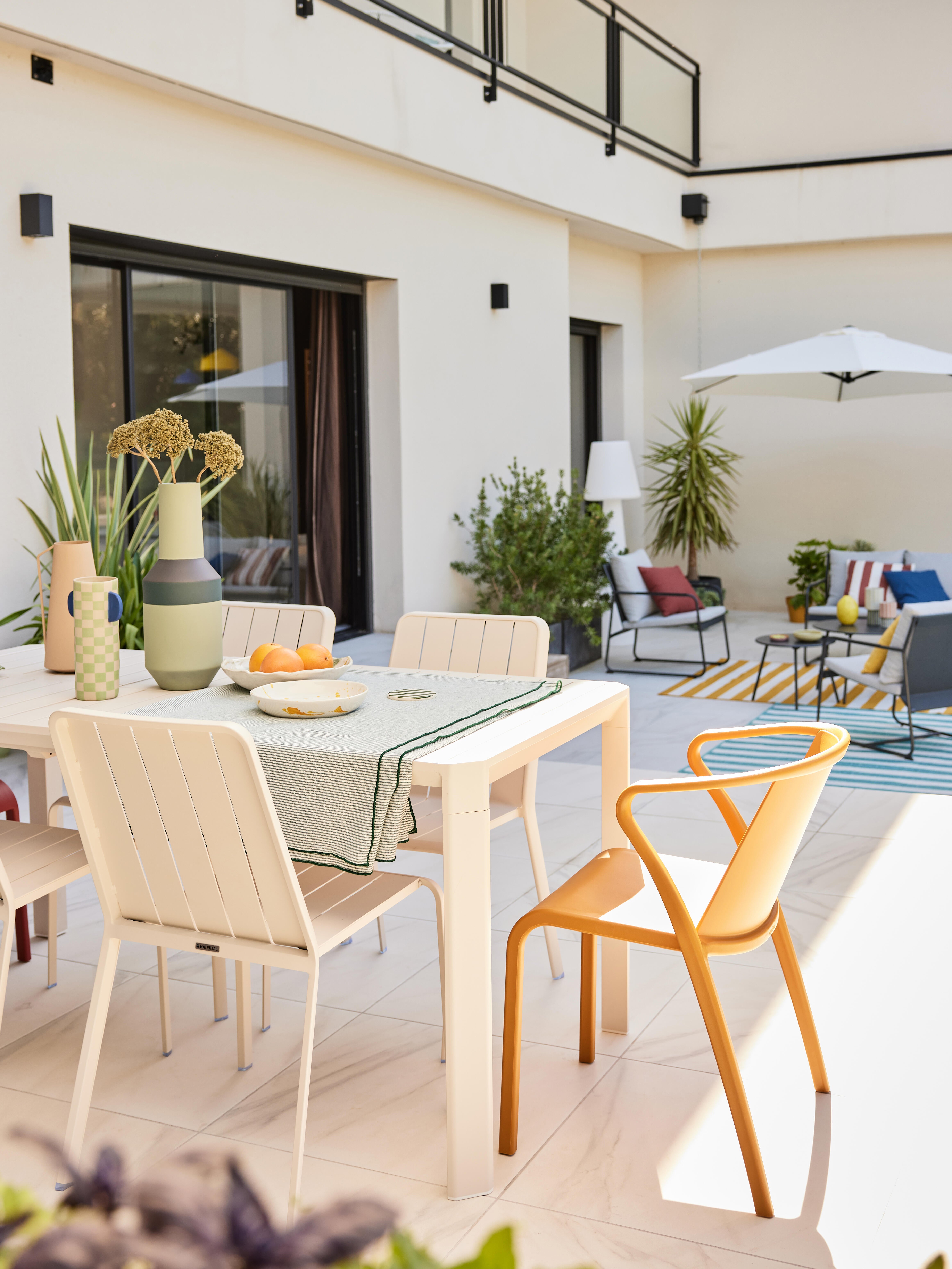 Salon bas en acier Fino NATERIAL, 4 personnes - 5