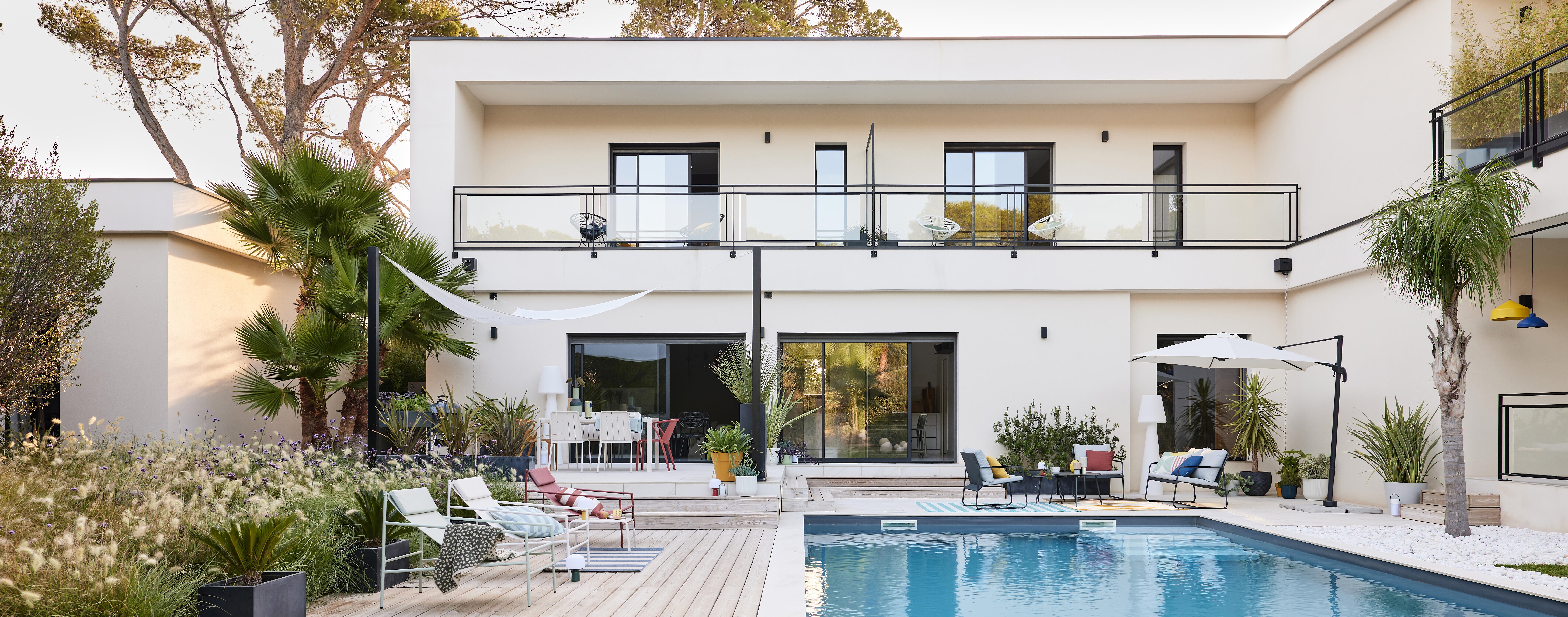 Fauteuil relax en acier et textilène blanc Rio NATERIAL - 6