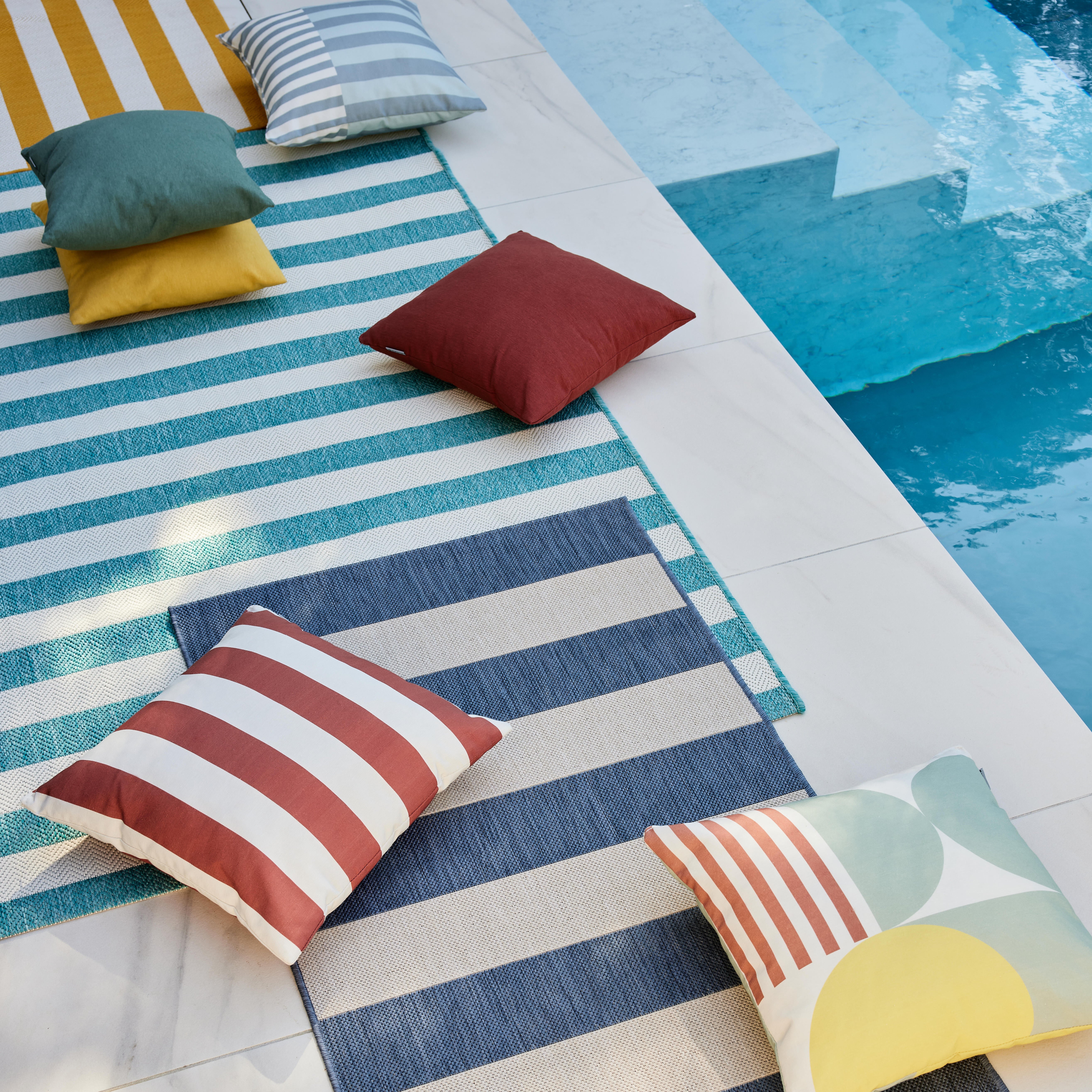 Coussin d'extérieur décoratif Soft jaune / doré, l.40 x L.40 cm NATERIAL - 2