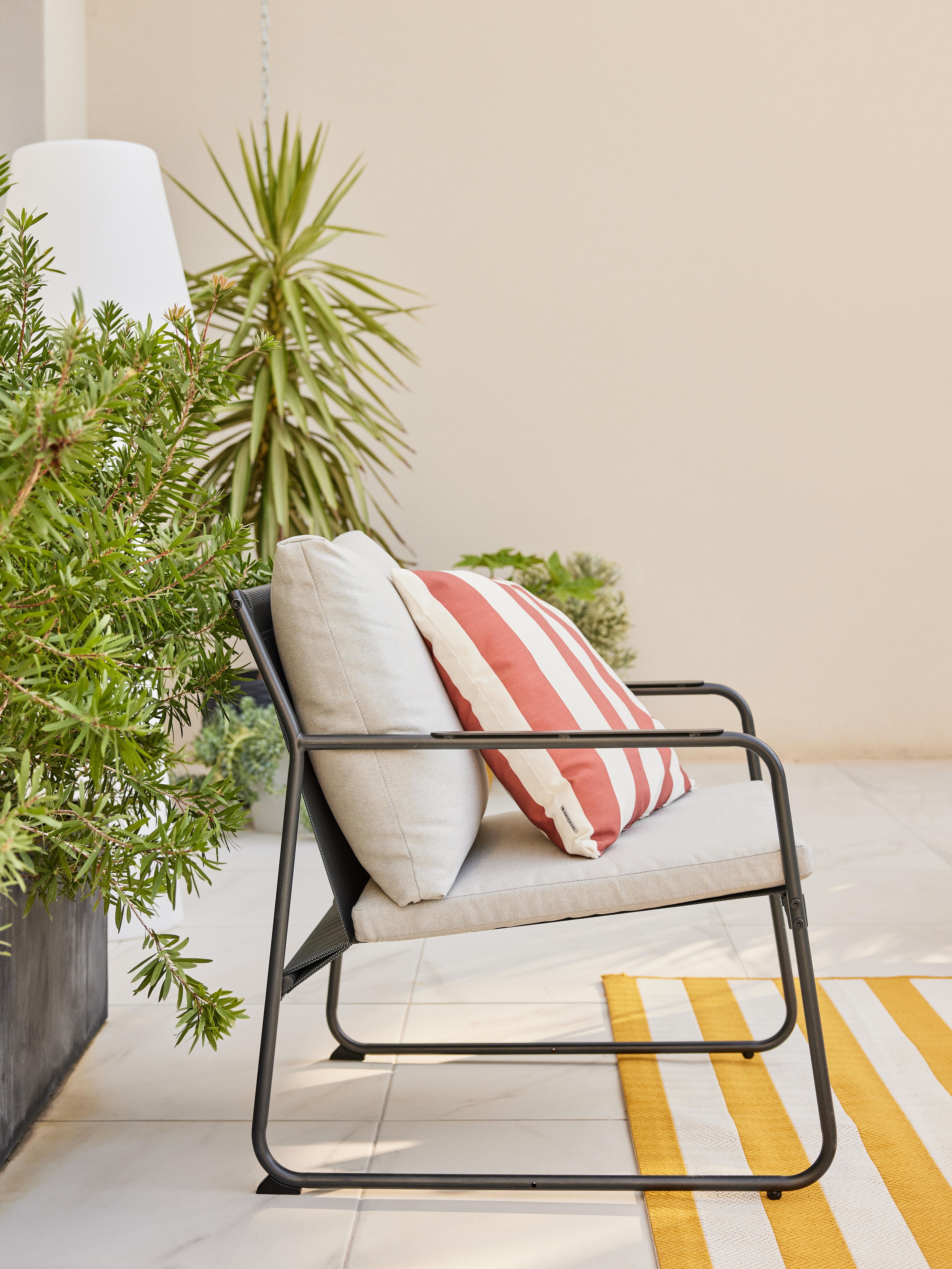 Conjunto jardim relax sofás e mesa alumínio cinzento escuro Onyx Naterial - 5