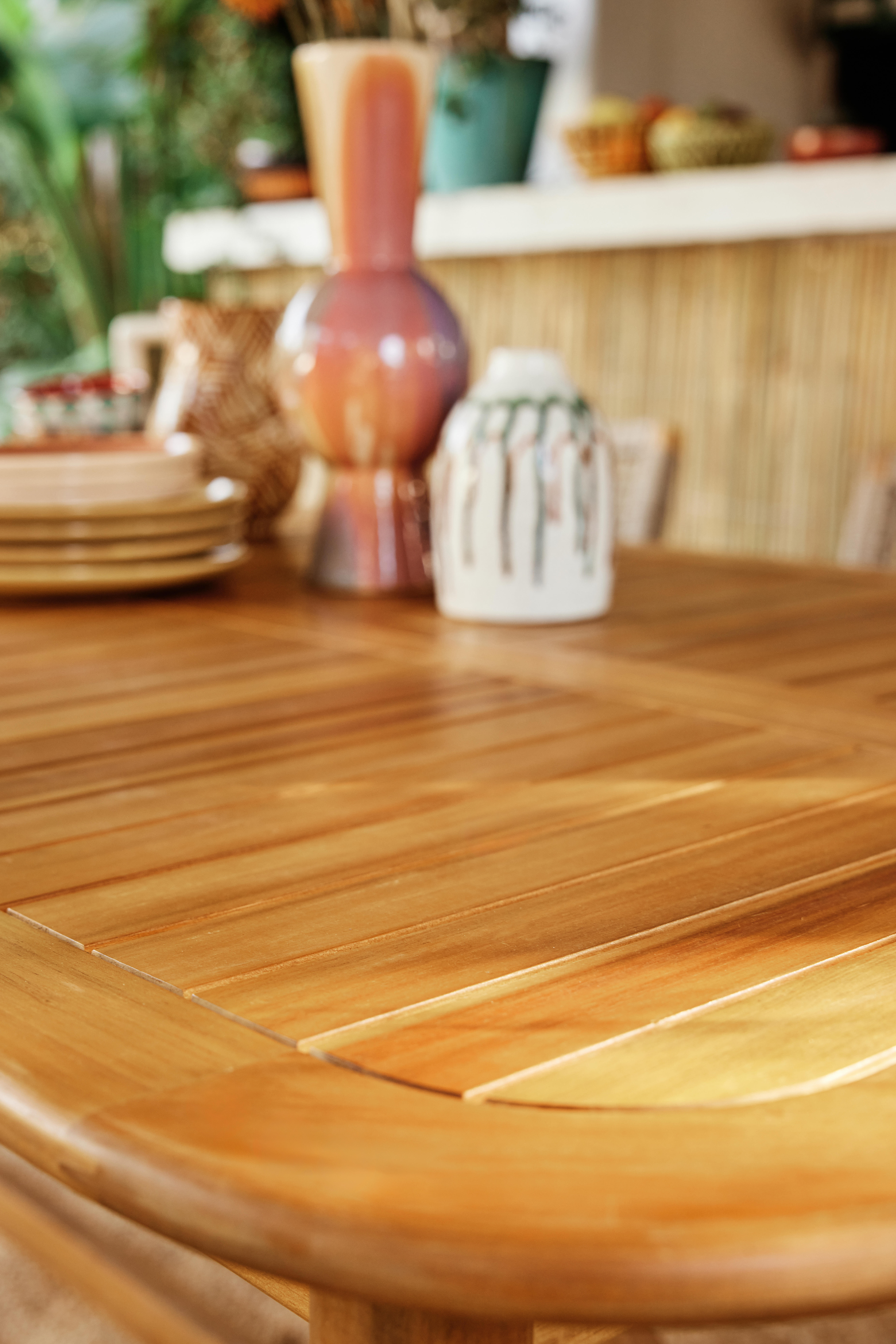 Table repas rectangulaire extensible 8 personnes en acacia Oasis NATERIAL - 5