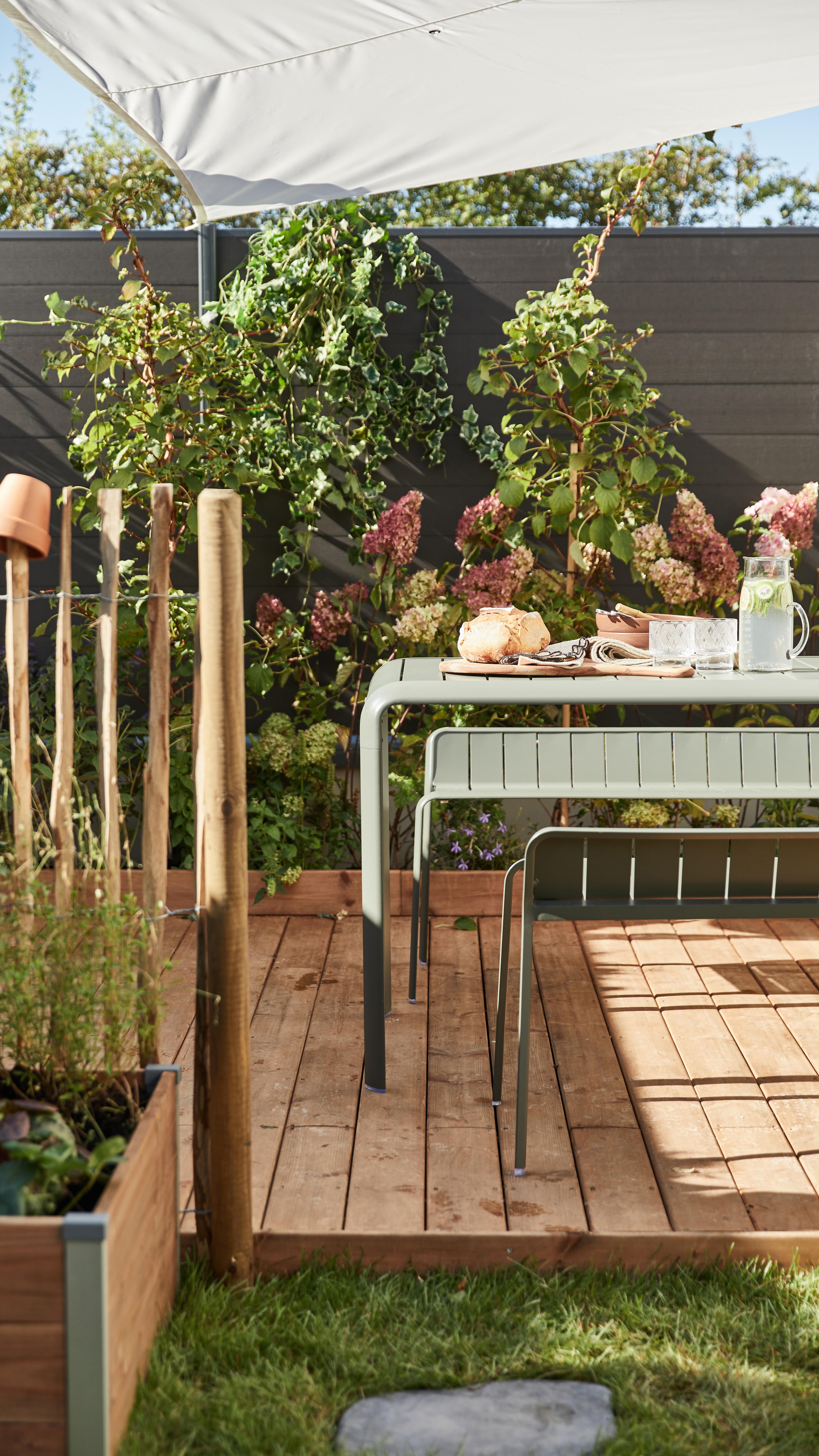 Mesa de alumínio NATERIAL IDAHO 144X70CM VERDE FLORESTA - 16