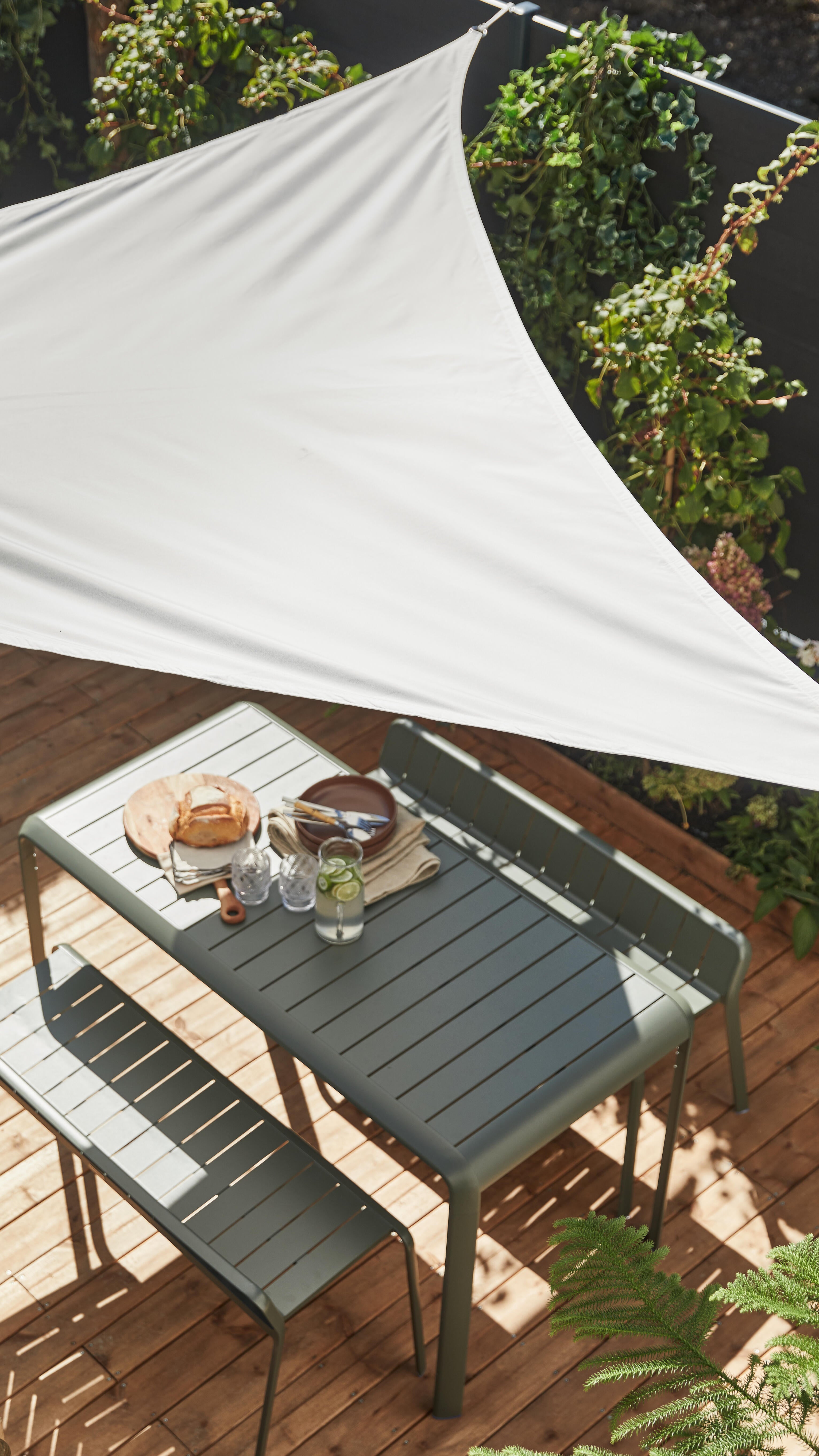 Mesa de alumínio NATERIAL IDAHO 144X70CM VERDE FLORESTA - 15