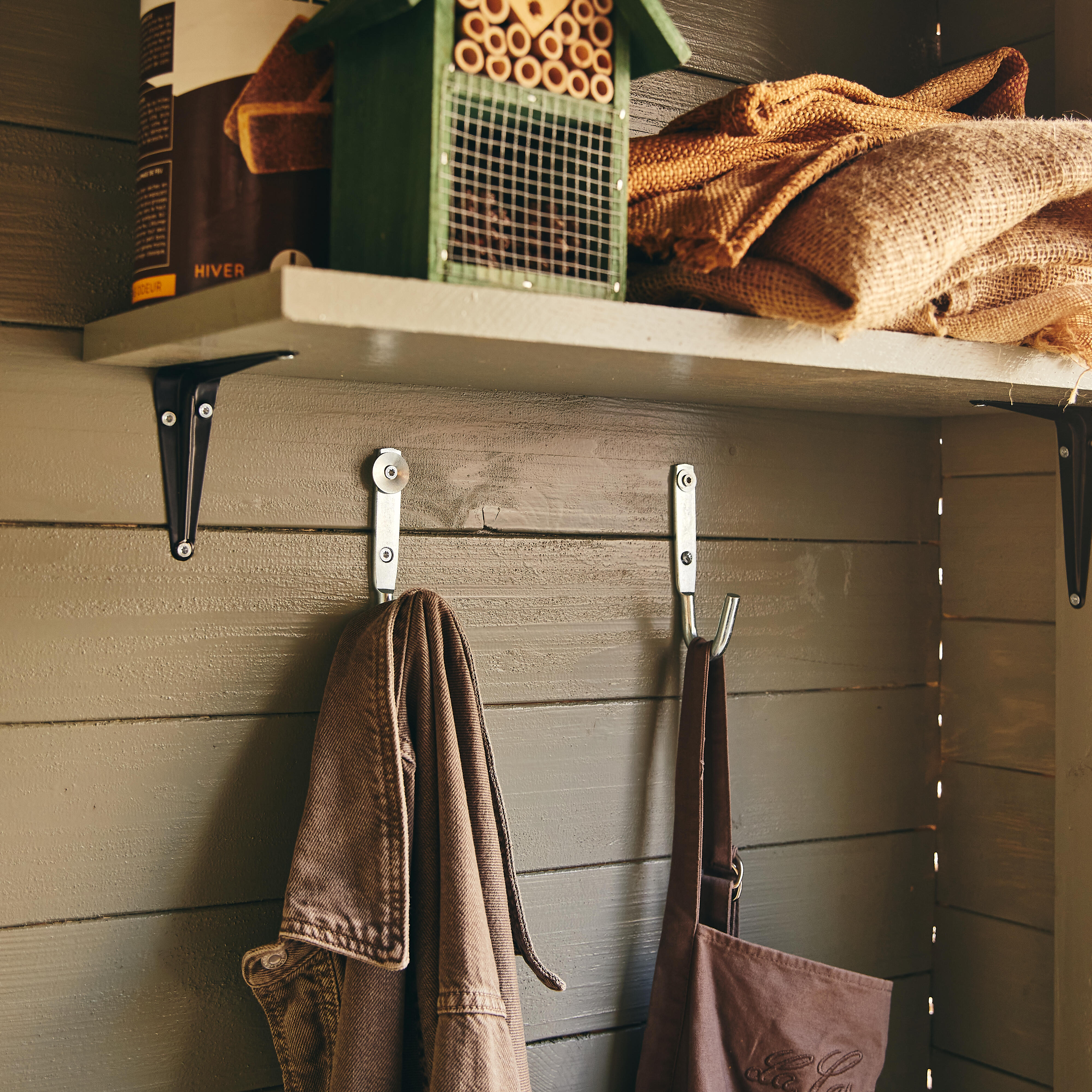 Equerre Normo acier peint noir, H.10 x P.7.5 cm - 2