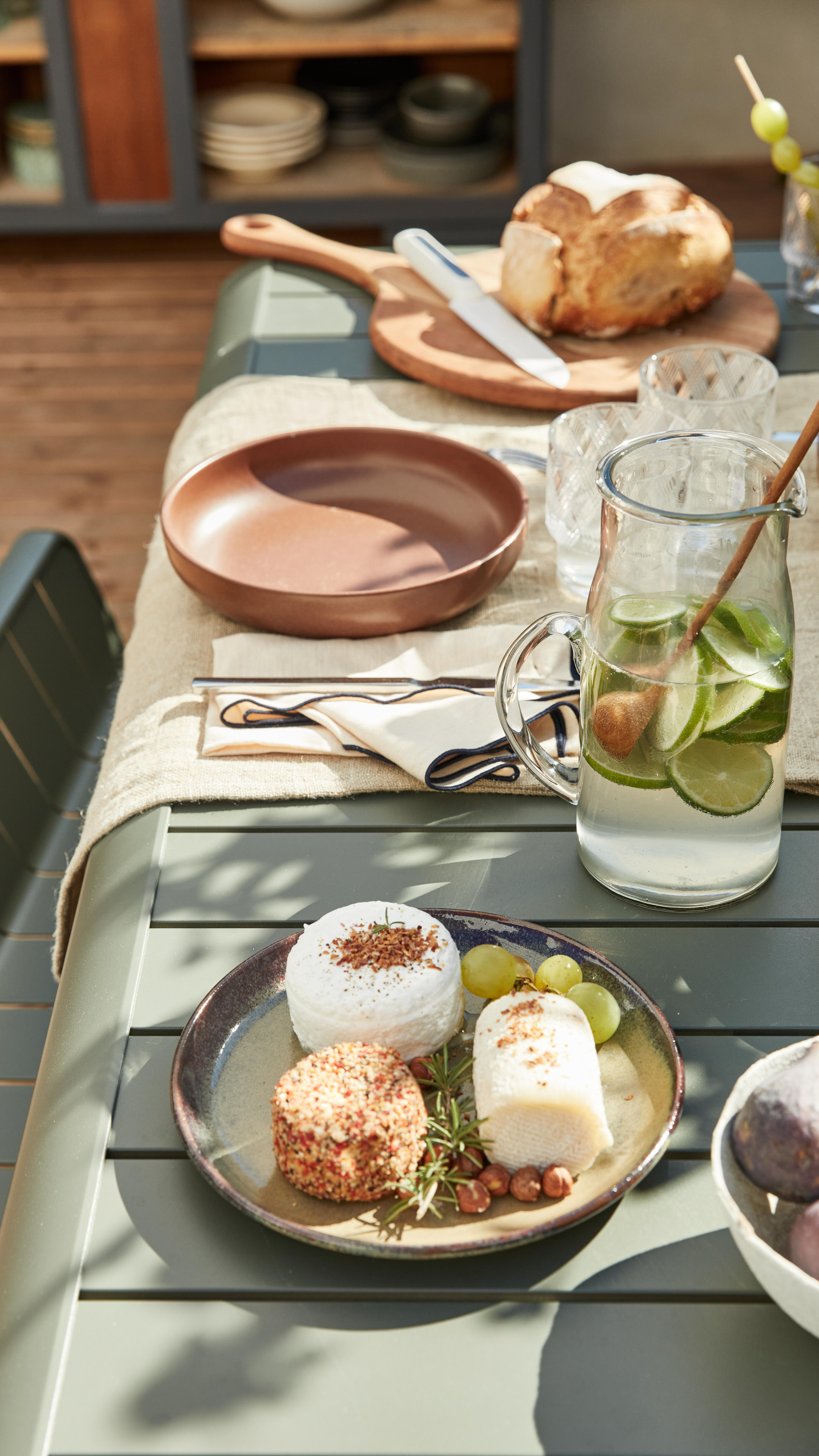 Mesa de alumínio NATERIAL IDAHO 144X70CM VERDE FLORESTA - 4