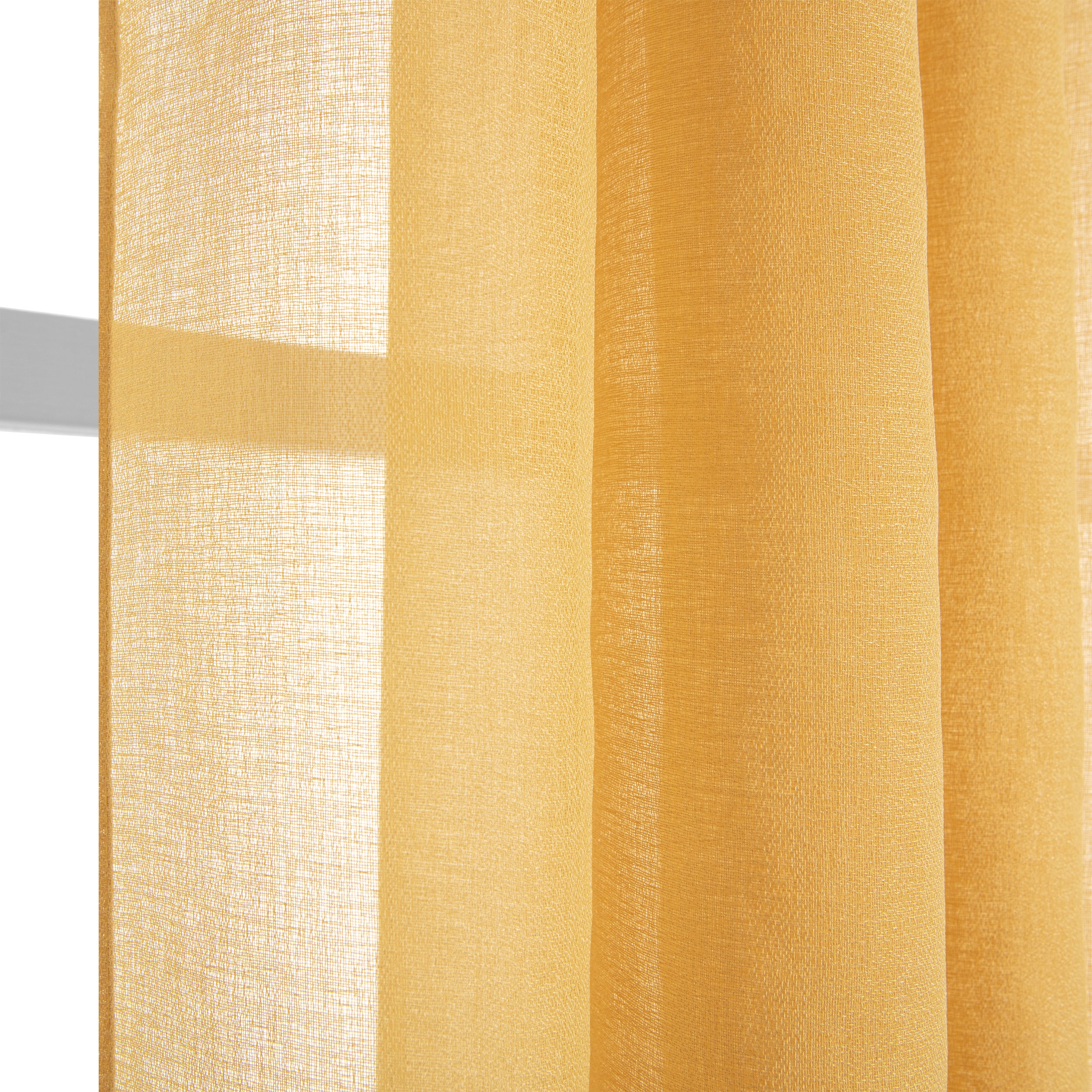 Cortinado ilhós Home 140x240cm amarelo caril - 4
