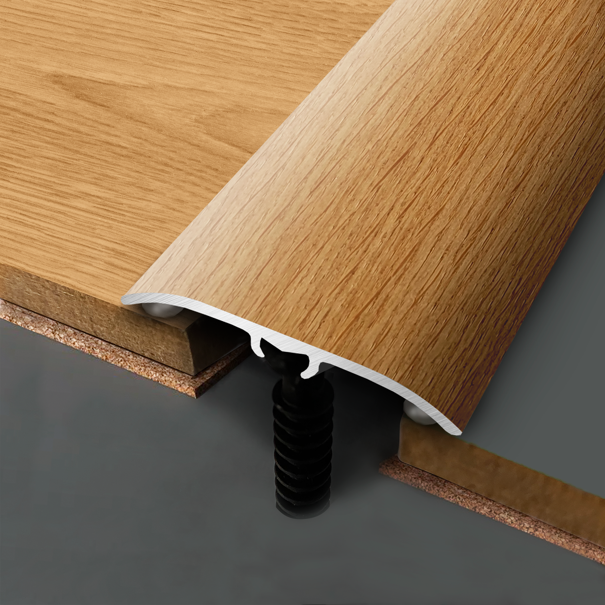 Barre de seuil alu plaqué chêne blond à fixer, l.4.7 cm x L.83 cm ARTENS - 3