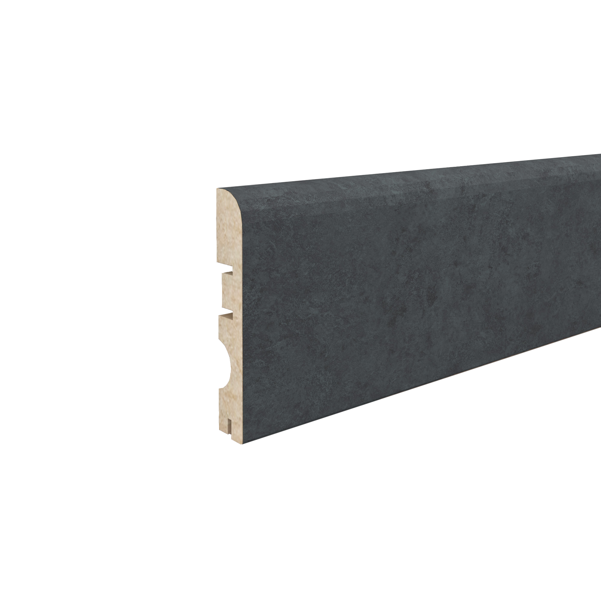 Rodapié de mdf de 240x7.8cm cemento negro cer520 artens