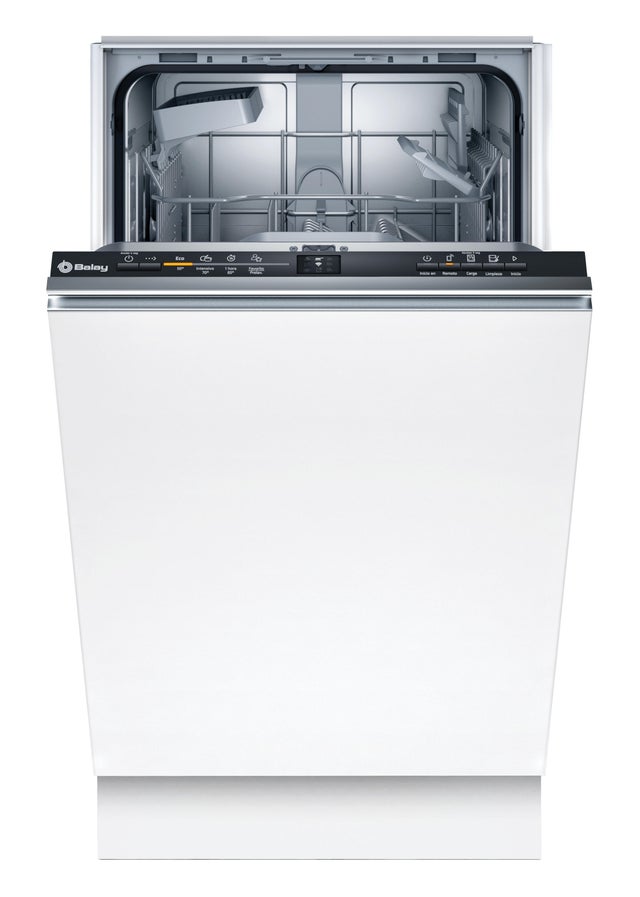 Lavavajillas integrable BALAY 3VT4031NA 10 cubiertos 4 programas con inicio diferido blanco 45cm clase E
