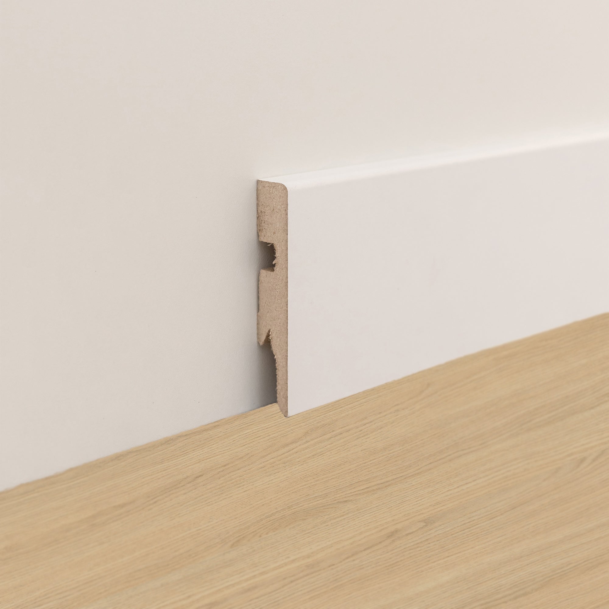 Plinthe mdf carrée, blanche, H. 7.8 x L. 2.4 m, Ep.14 mm ARTENS - 3