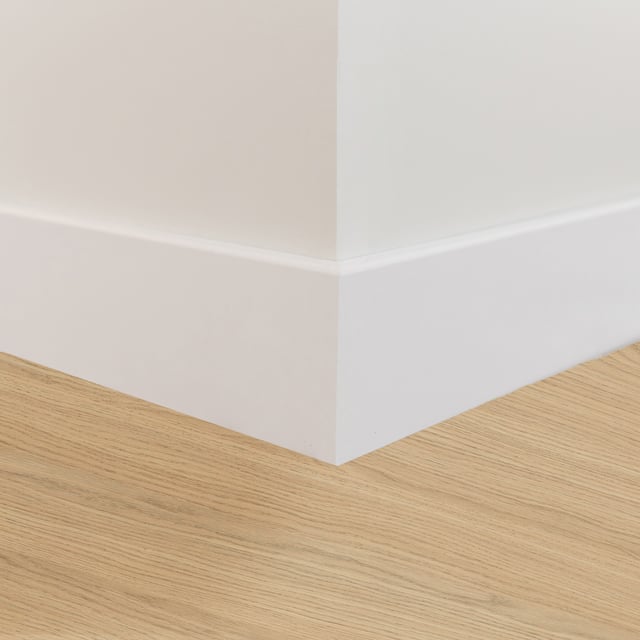 Plinthe mdf carrée, blanche, H. 9.5 x L. 2.4 m, Ep.14 mm ARTENS