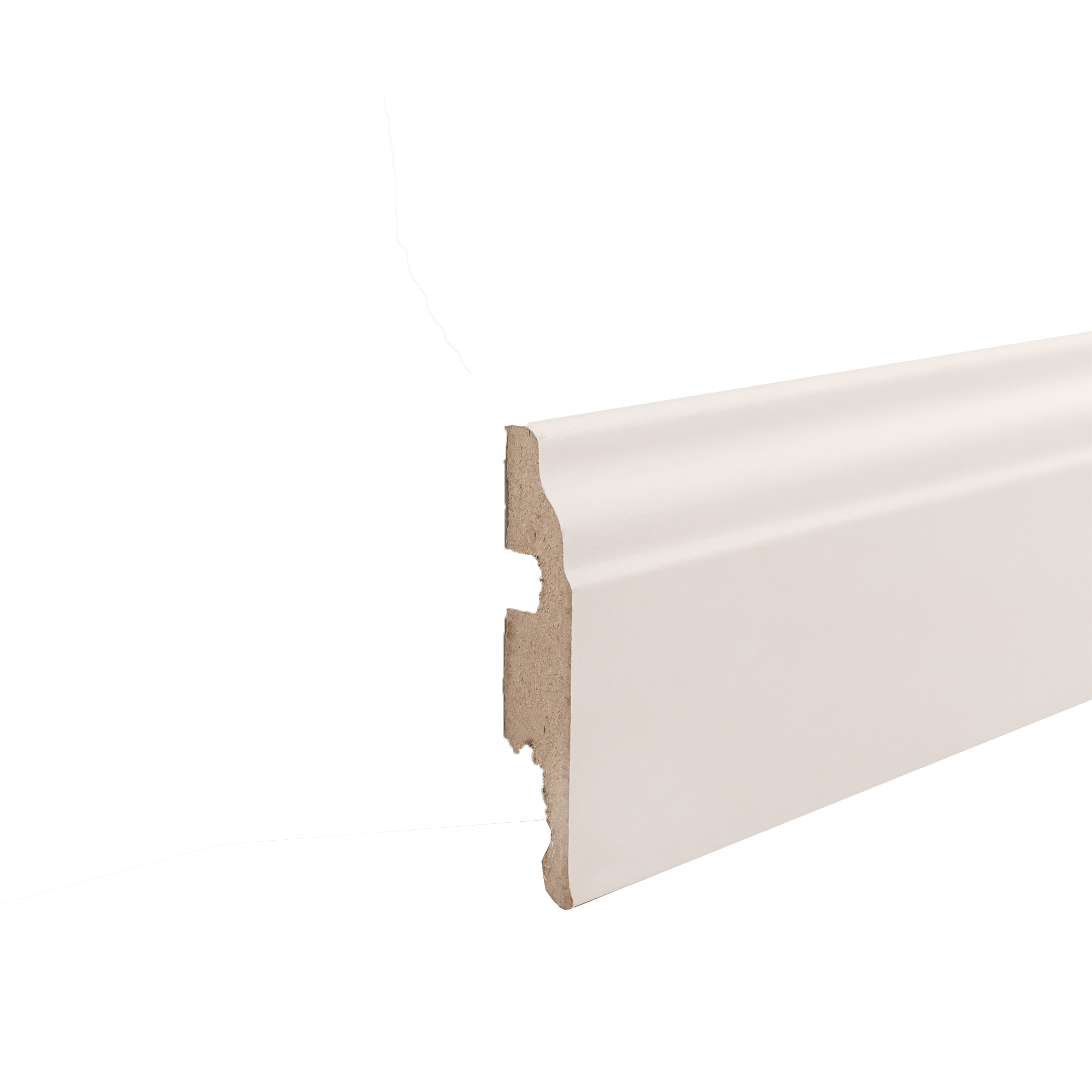 Plinthe mdf moulurée, blanche, H. 7.8 x L. 2.4 m, Ep.14 mm ARTENS - 4