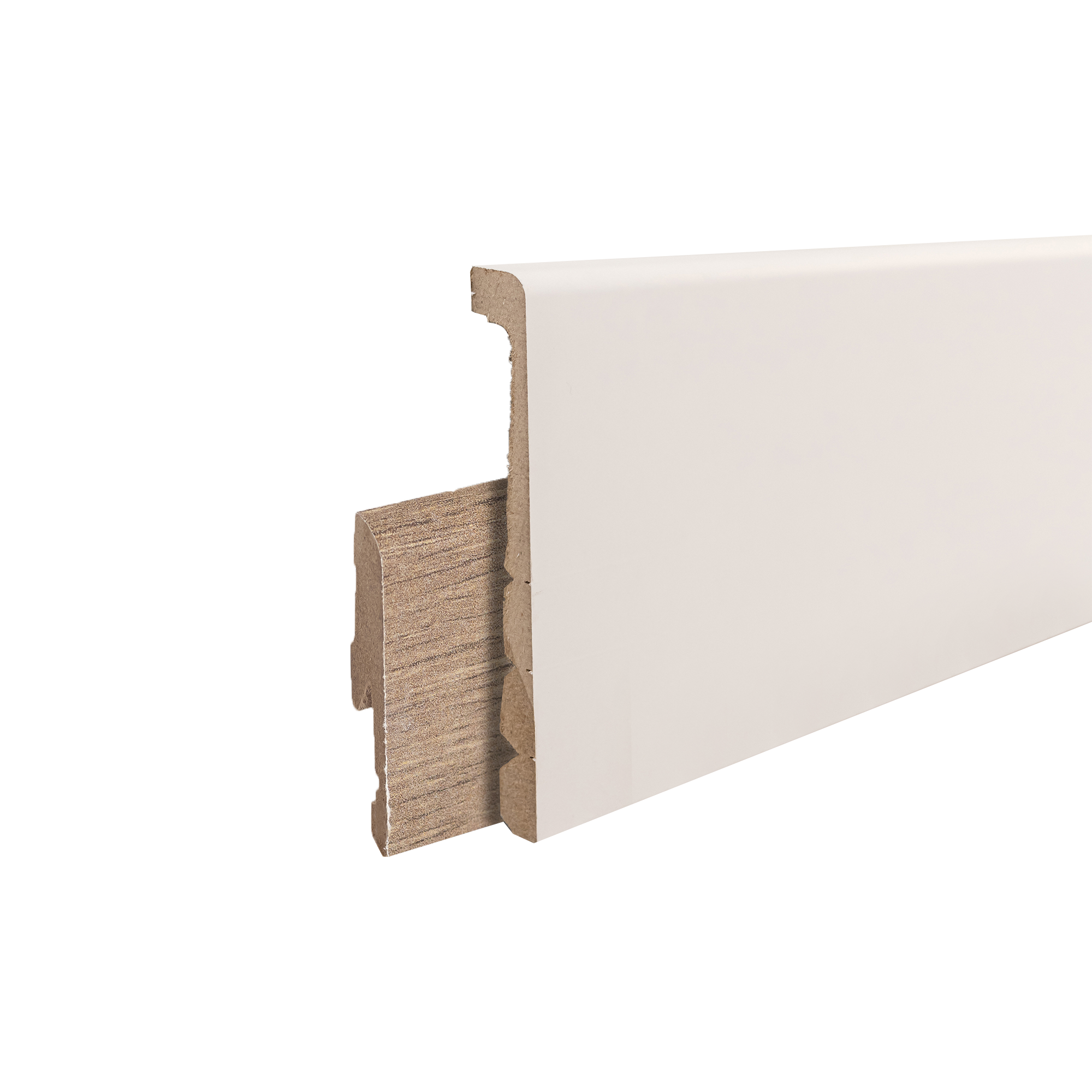 Surplinthe de rénovation mdf, blanche, H. 12.9 cm x L. 2.4 m, Ep.26 mm ARTENS - 4