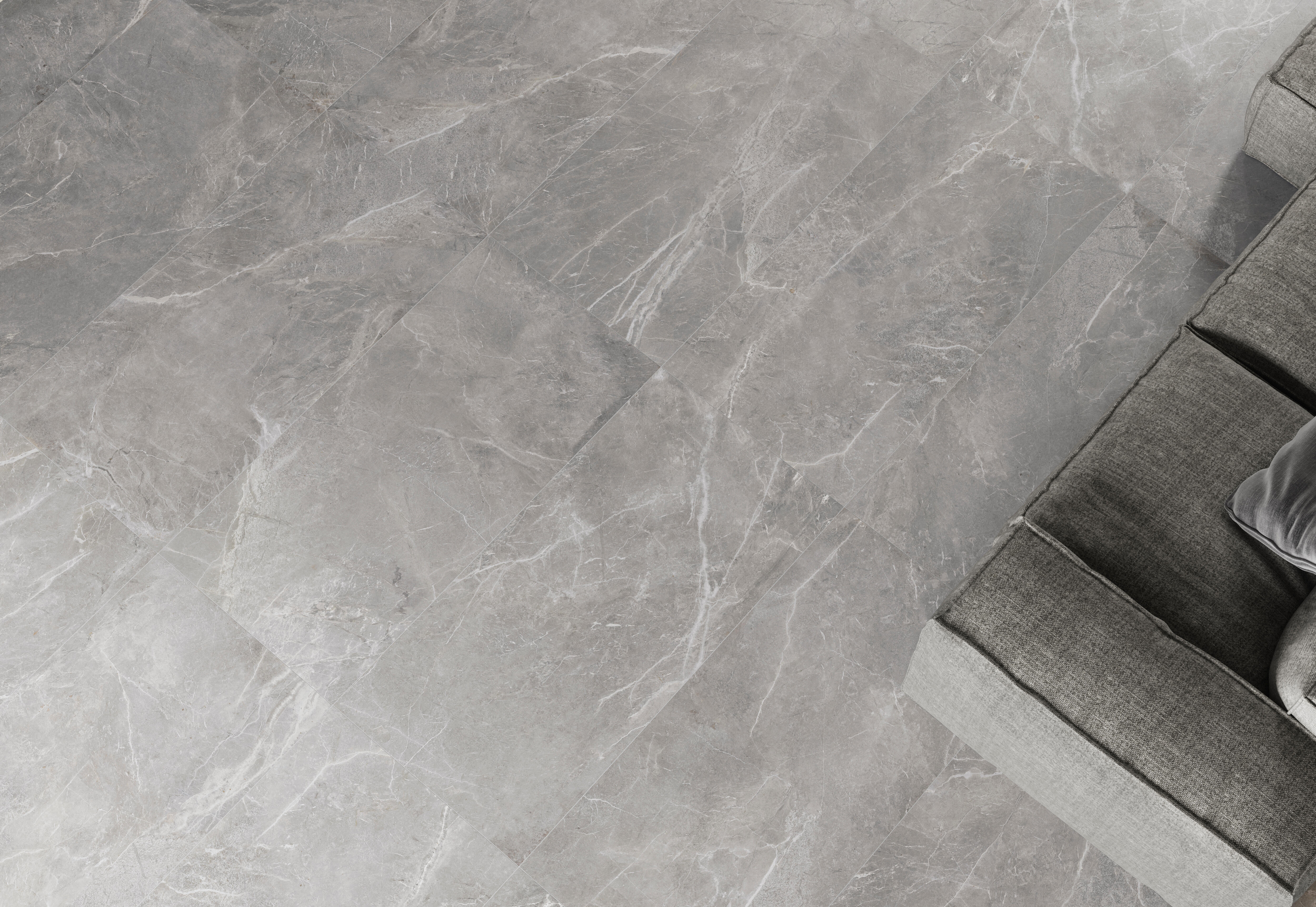Suelo porcelánico monreale efecto mármol grey 60x60 cm c1
