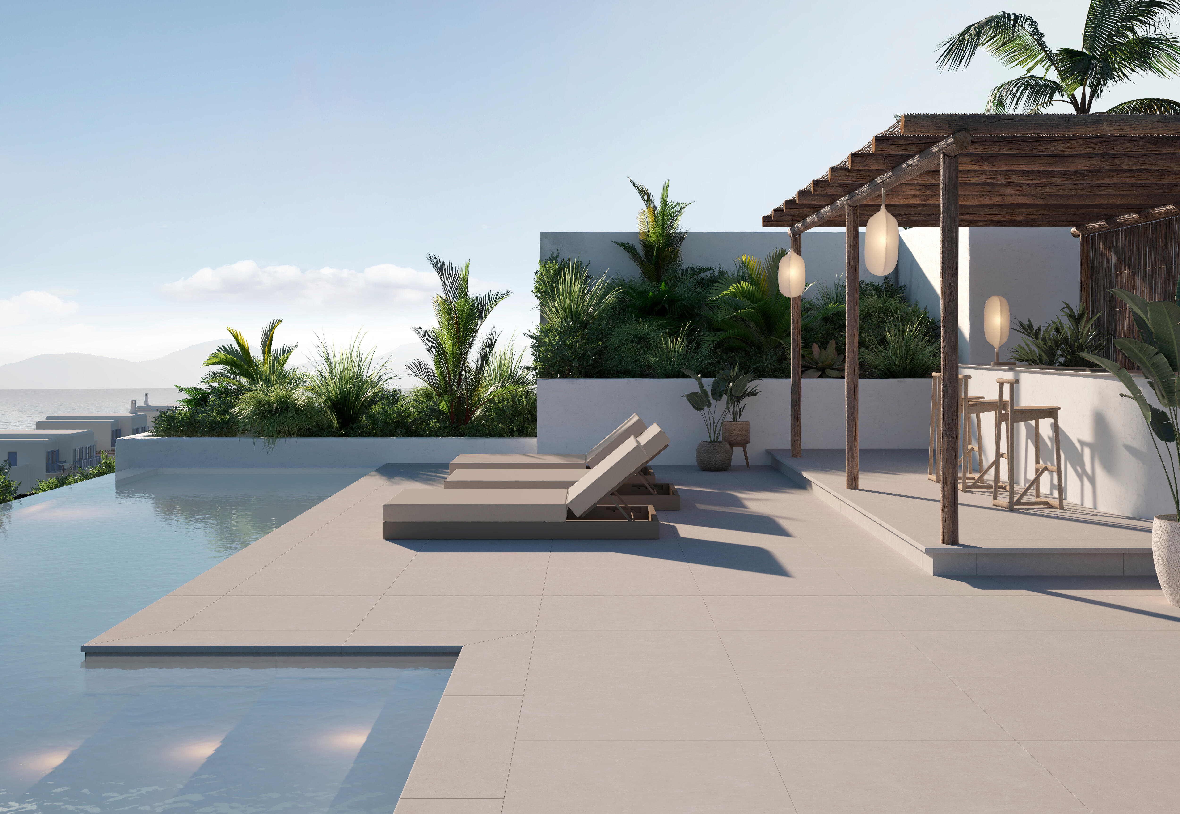 Suelo porcelánico concept natural efecto cemento beige 60x61 cm c3
