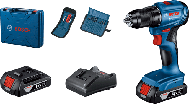 Perceuse sans fil 18 V BOSCH PROFESSIONAL GSR 18V-45 + 2 batteries 4Ah/2Ah