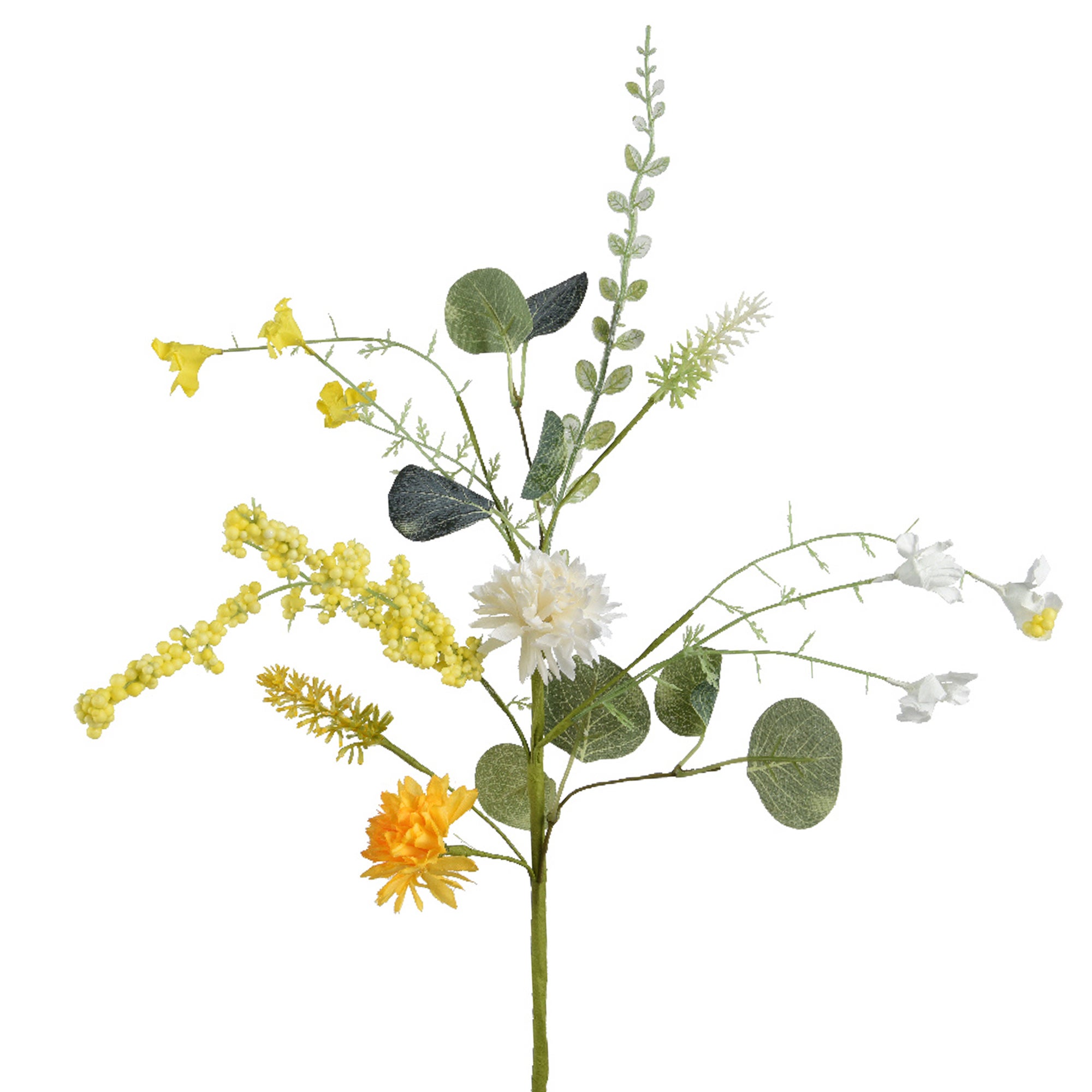 Vara artificial rosa 50cm amarilla