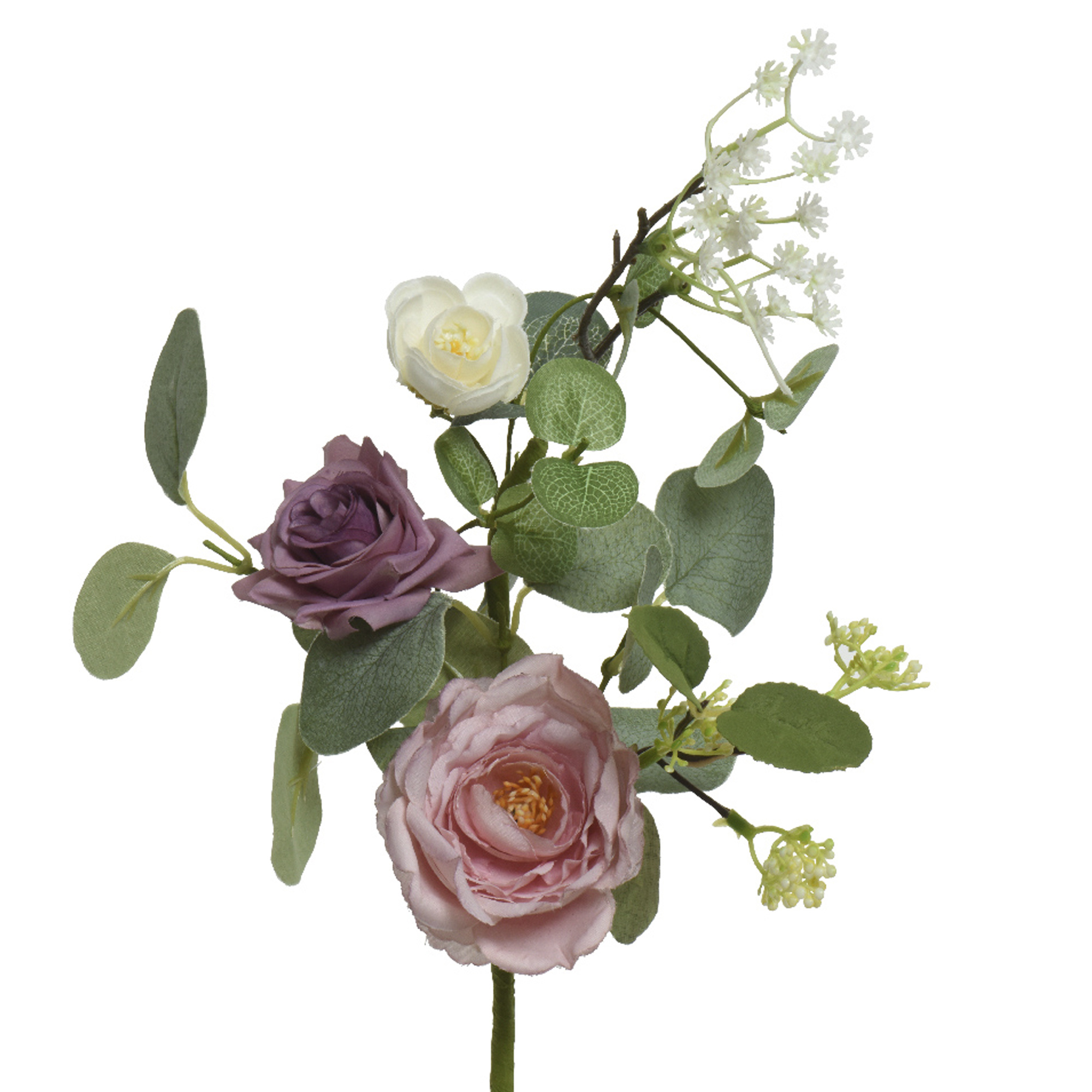 Vara artificial rosa 50x10cm