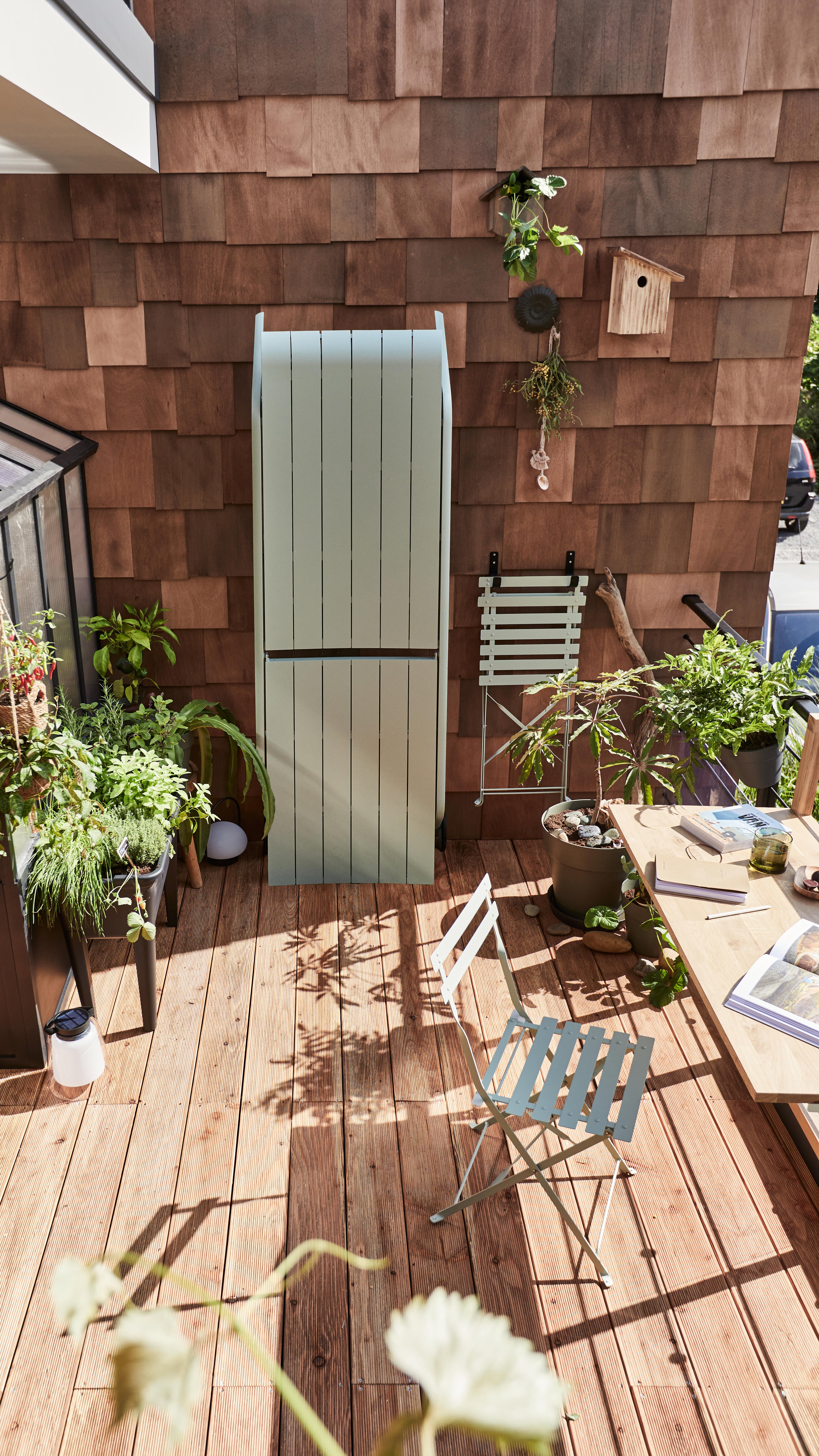 Cadeira de metal NATERIAL FLORA ANTRACITE - 18