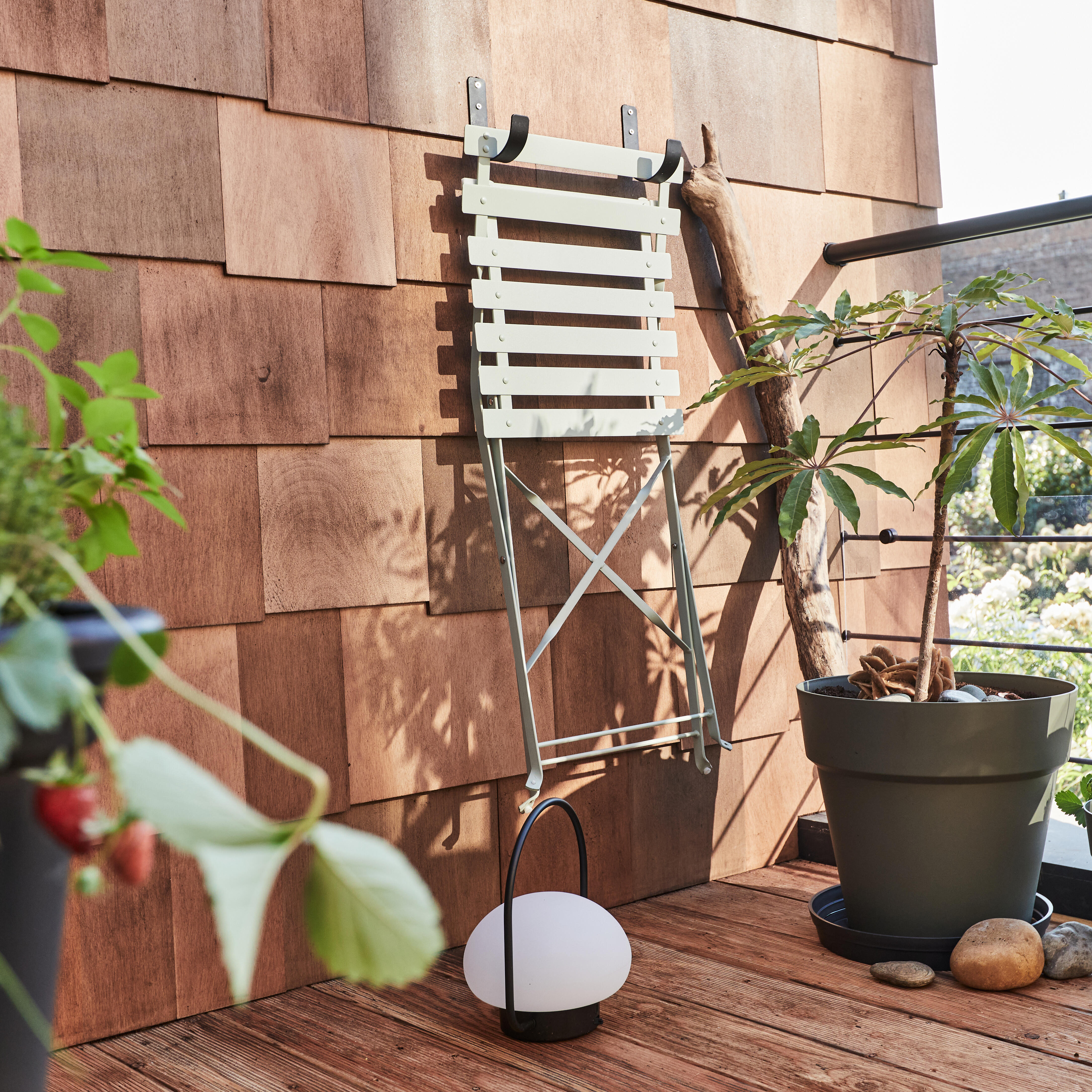 Cadeira de metal NATERIAL FLORA ANTRACITE - 12