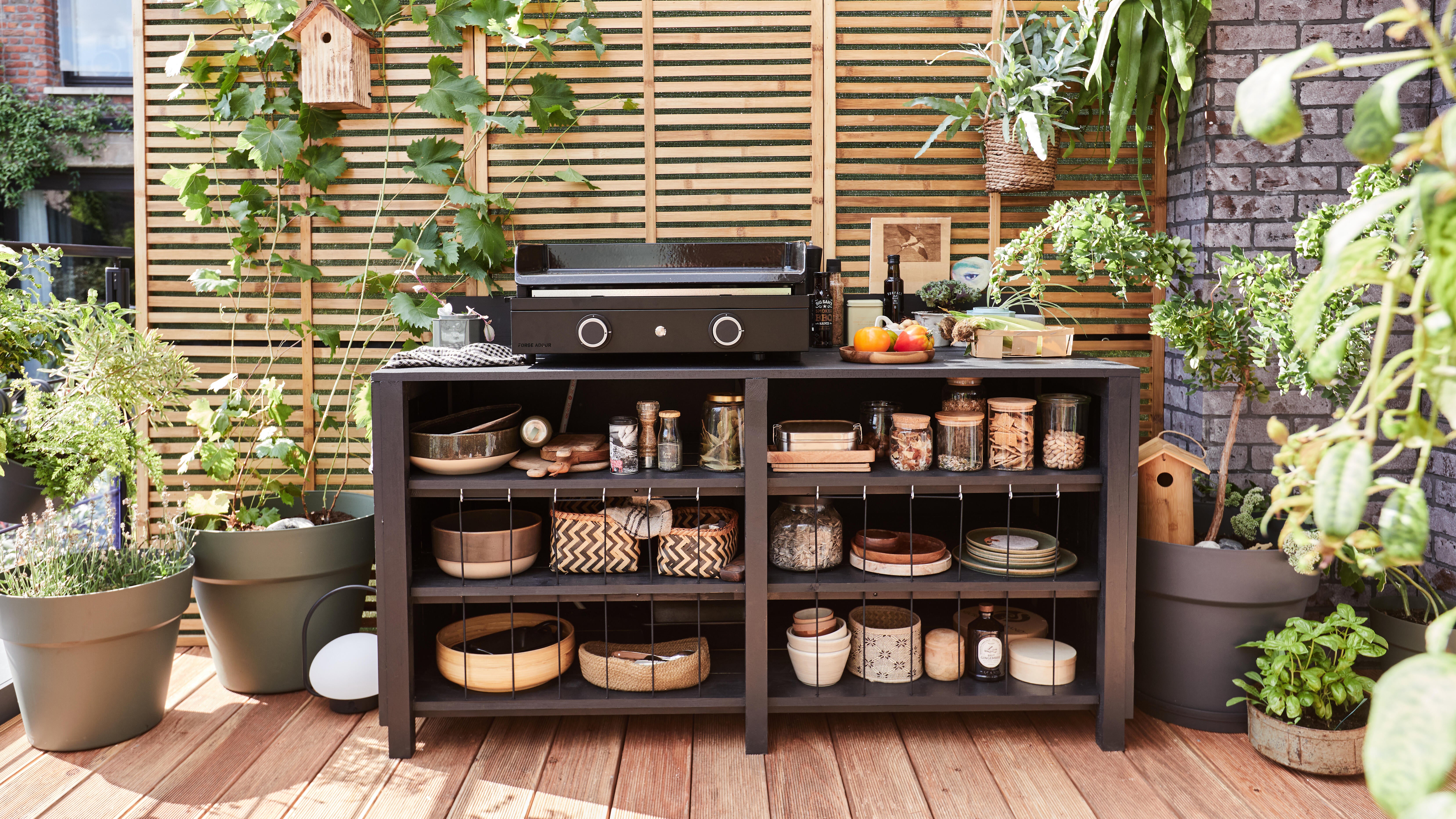 Pot polypropylène NATERIAL Naterial round 47 olive green Diam.47 L.47 x l.47 x H - 7