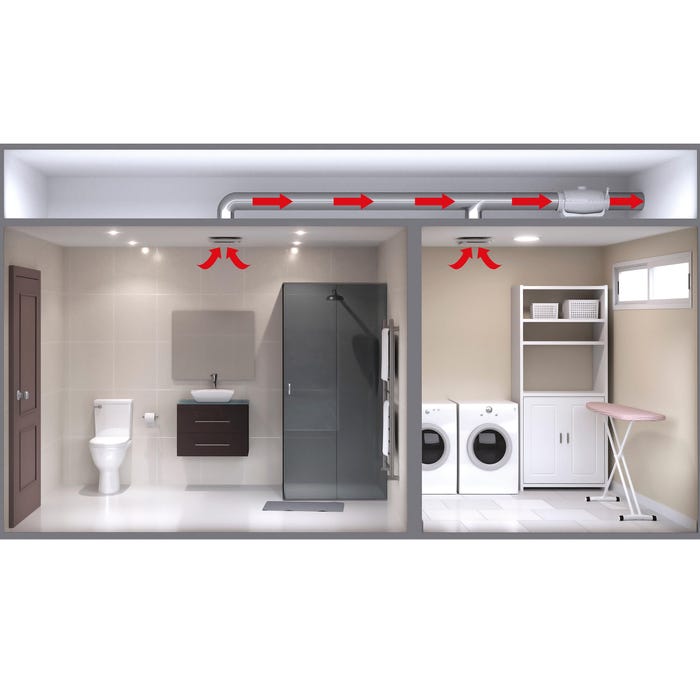 pas cher aérateur s&p silencieux ventilateur sdb salle de bains