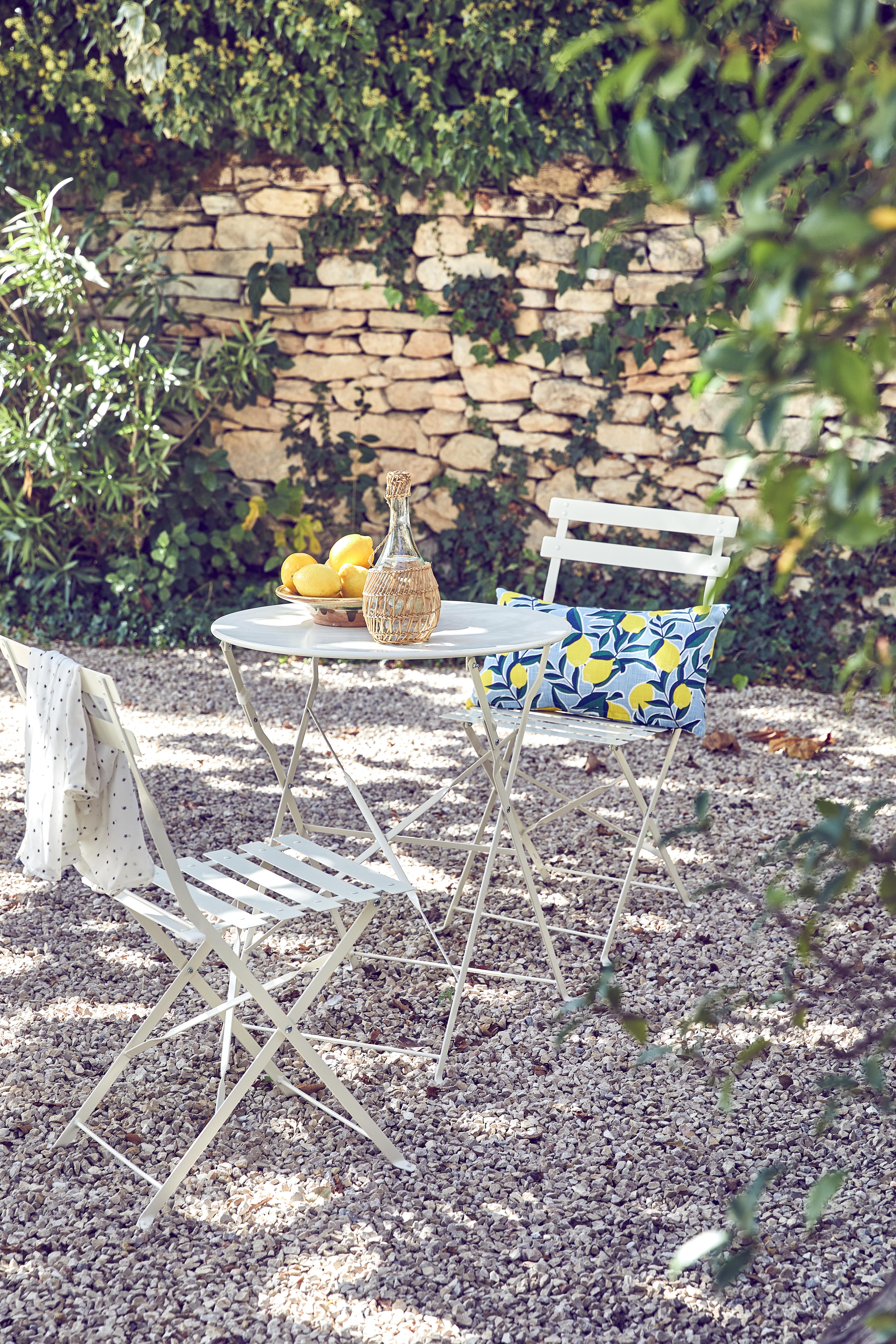 Chaise de jardin NATERIAL Flora en acier crème - 5