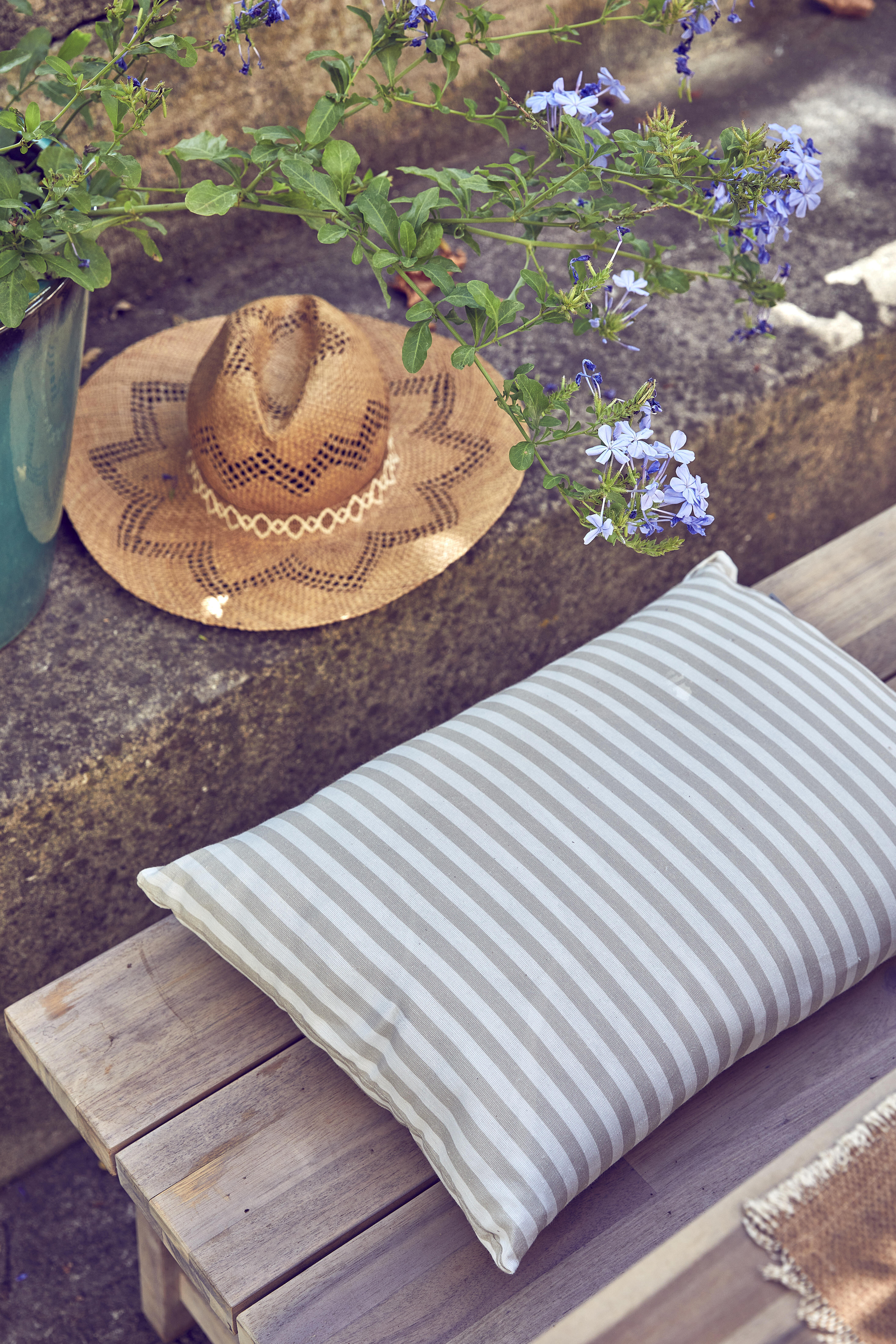 Banco de madeira NATERIAL FARM II FIX 200X38X45CM - 23