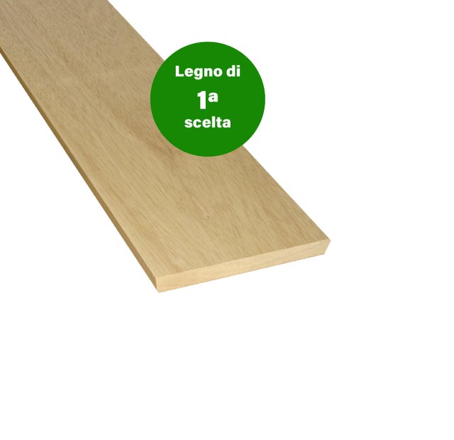 Tavola lamellare in legno di ayous, 1° scelta L 30 x 200 cm x Sp 18 mm