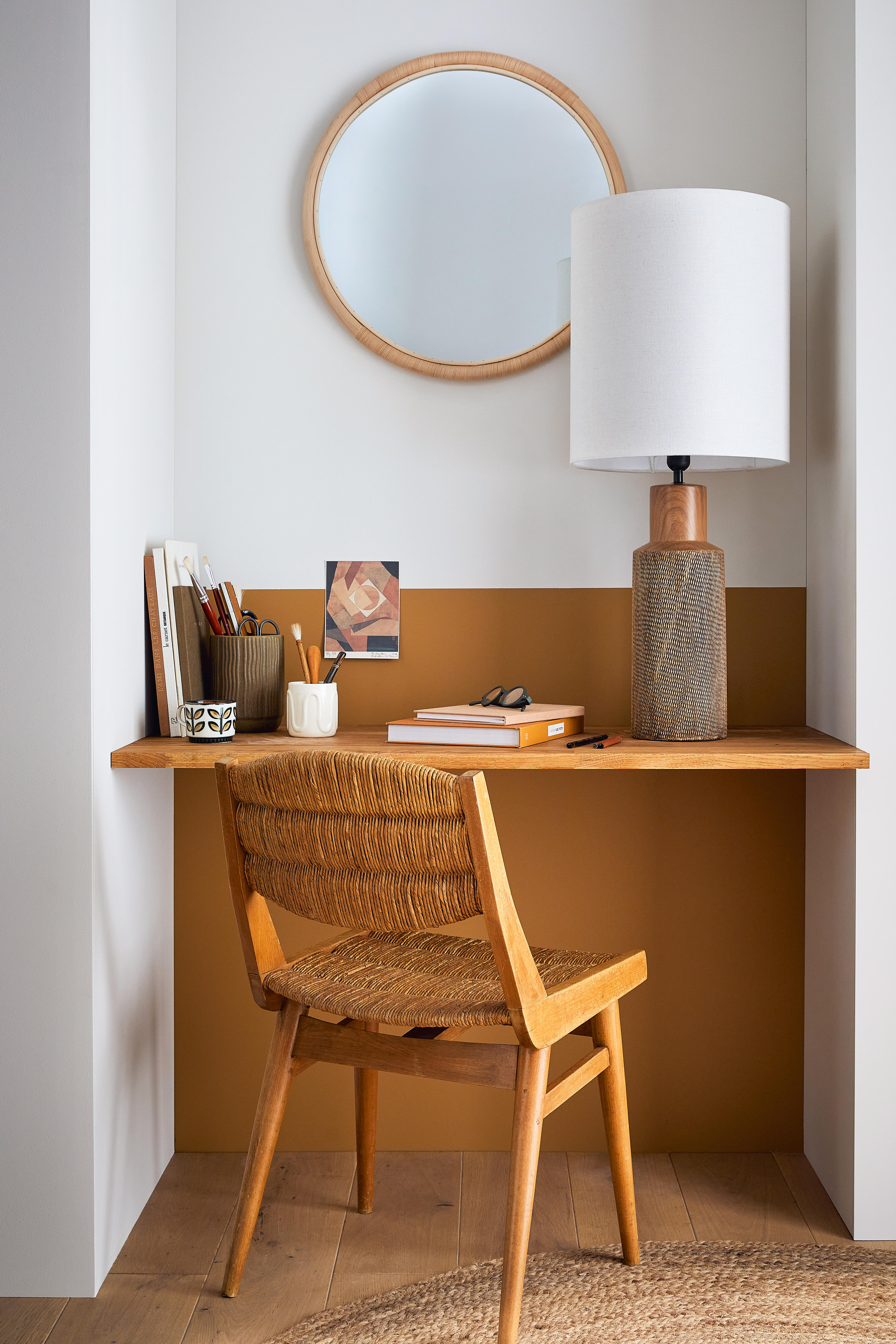 Miroir rond rotin naturel Taboa INSPIRE diam.58 cm - 4