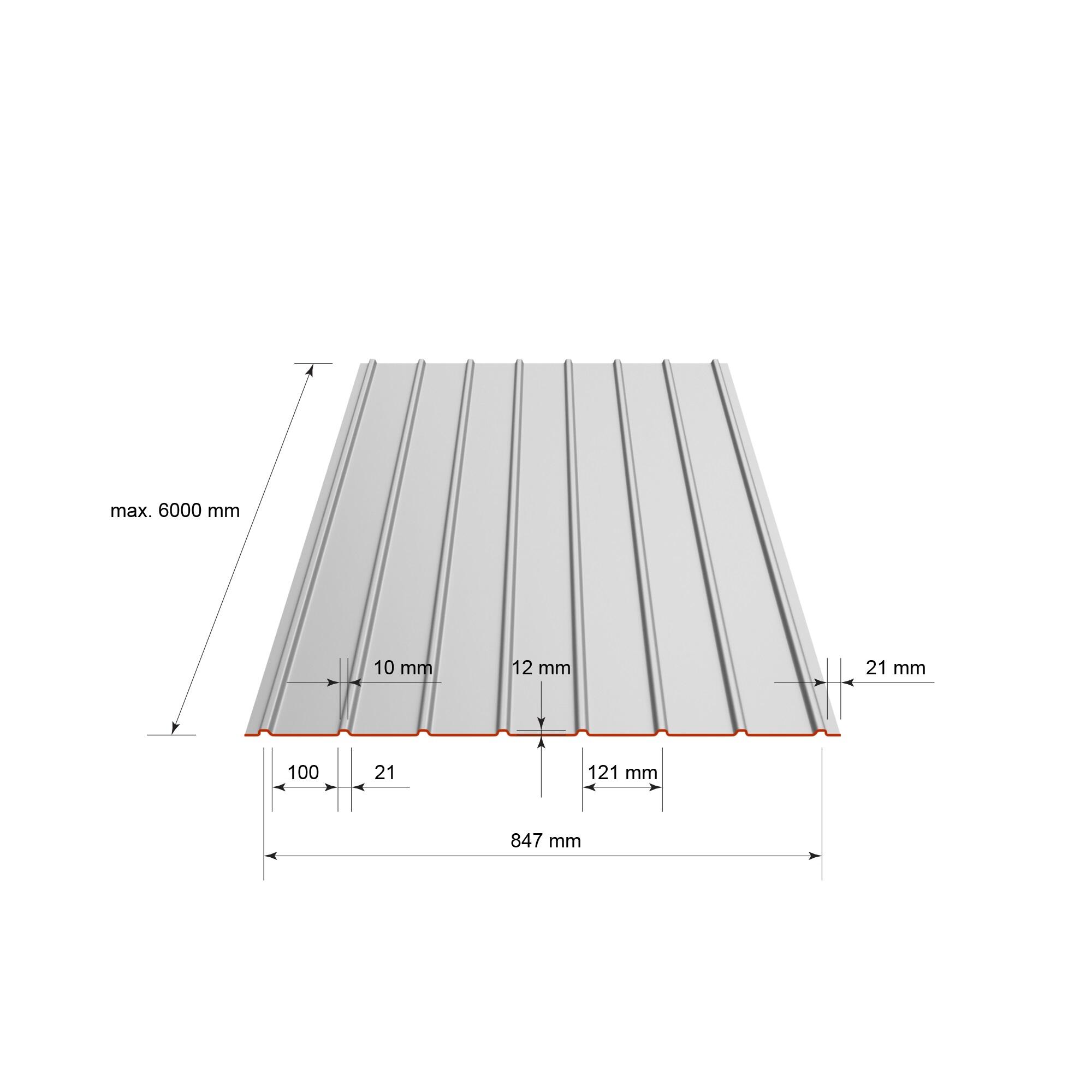 Plaque de couverture, nervuré multicouleur, l.90.6 x L.200 cm, H.12 mm, Ep.0.4 m - 3