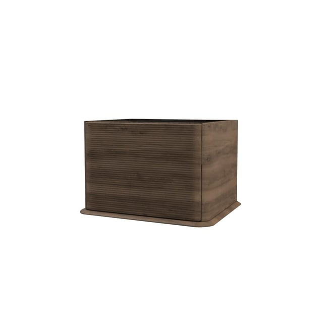 Mobile da bagno sospeso sotto lavabo Bohemia L 64 x H 42 x P 50 cm noce laccato opaco, 1 cassetto BADEN HAUS 