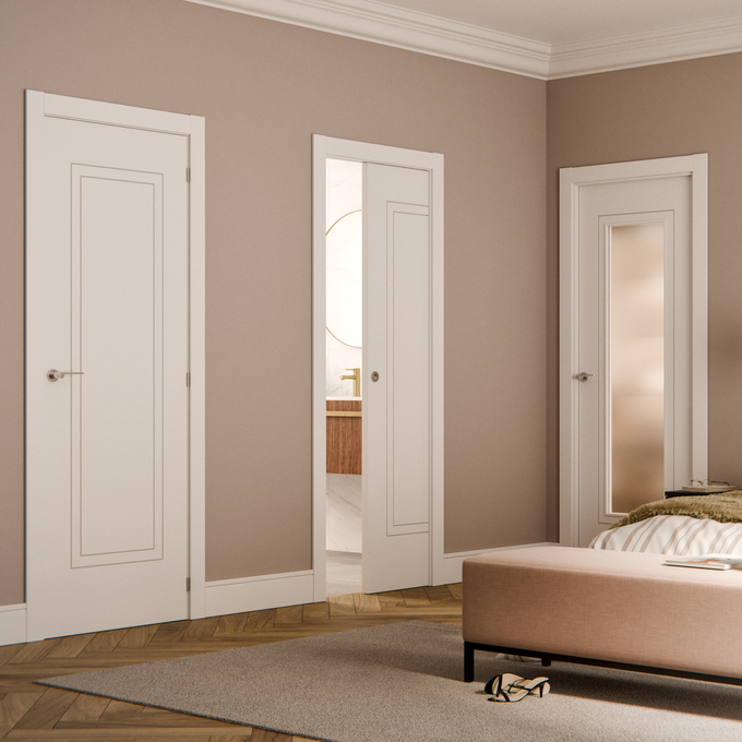 Ref. 85284085 Puerta Miramar blanco de apertura izquierda de 72.5 cm
 