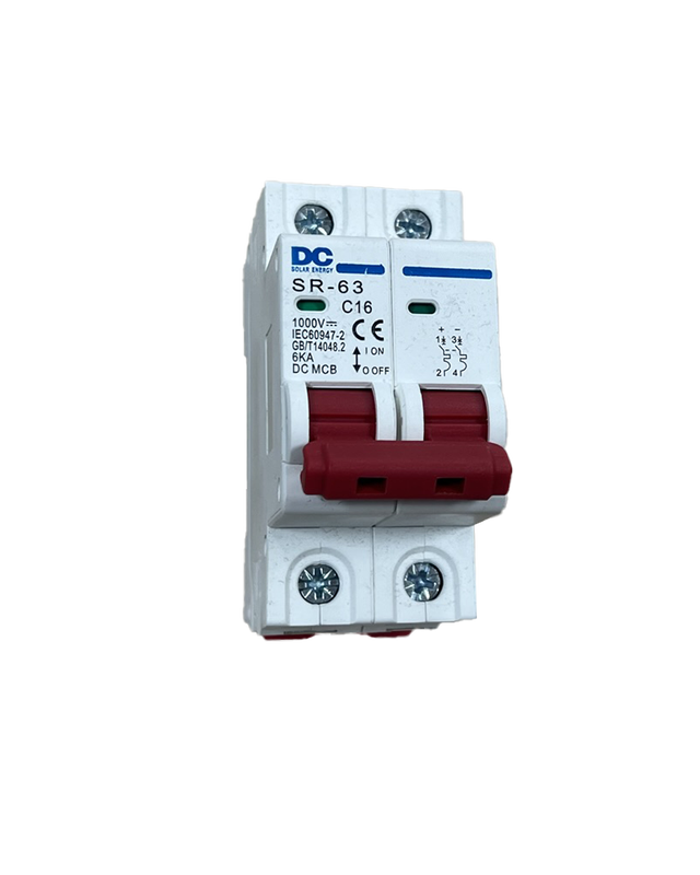 Interruptor Magnetotérmico 16A 2P 1000V DC