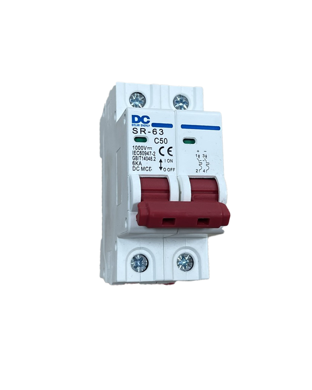 Interruptor Magnetotérmico  50A 2P 1000V DC