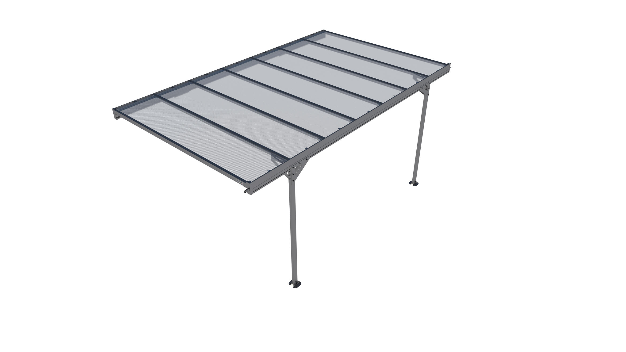 Carport aluminium TRIGANO 1 voiture, 14.7 m² - 4