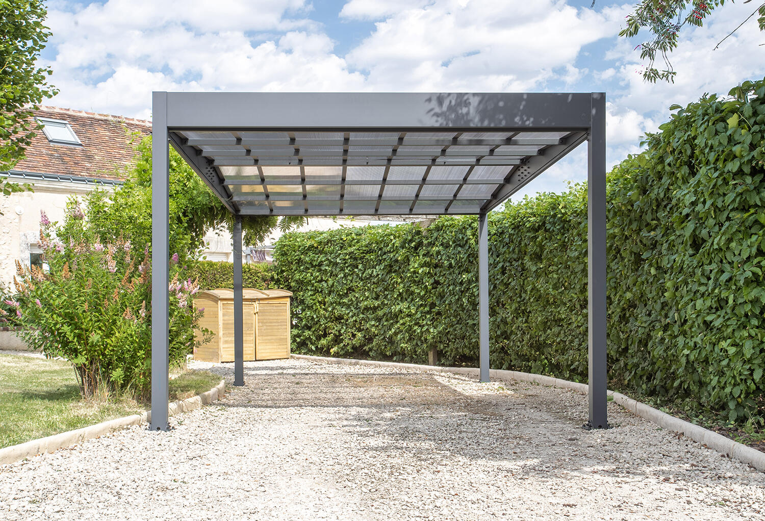 Carport aluminium TRIGANO 1 voiture, 15.65 m² - 3