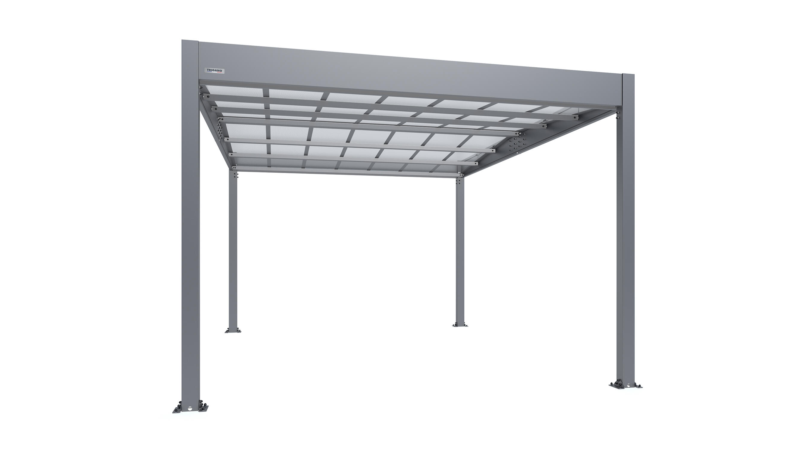 Carport aluminium TRIGANO 1 voiture, 15.65 m² - 7
